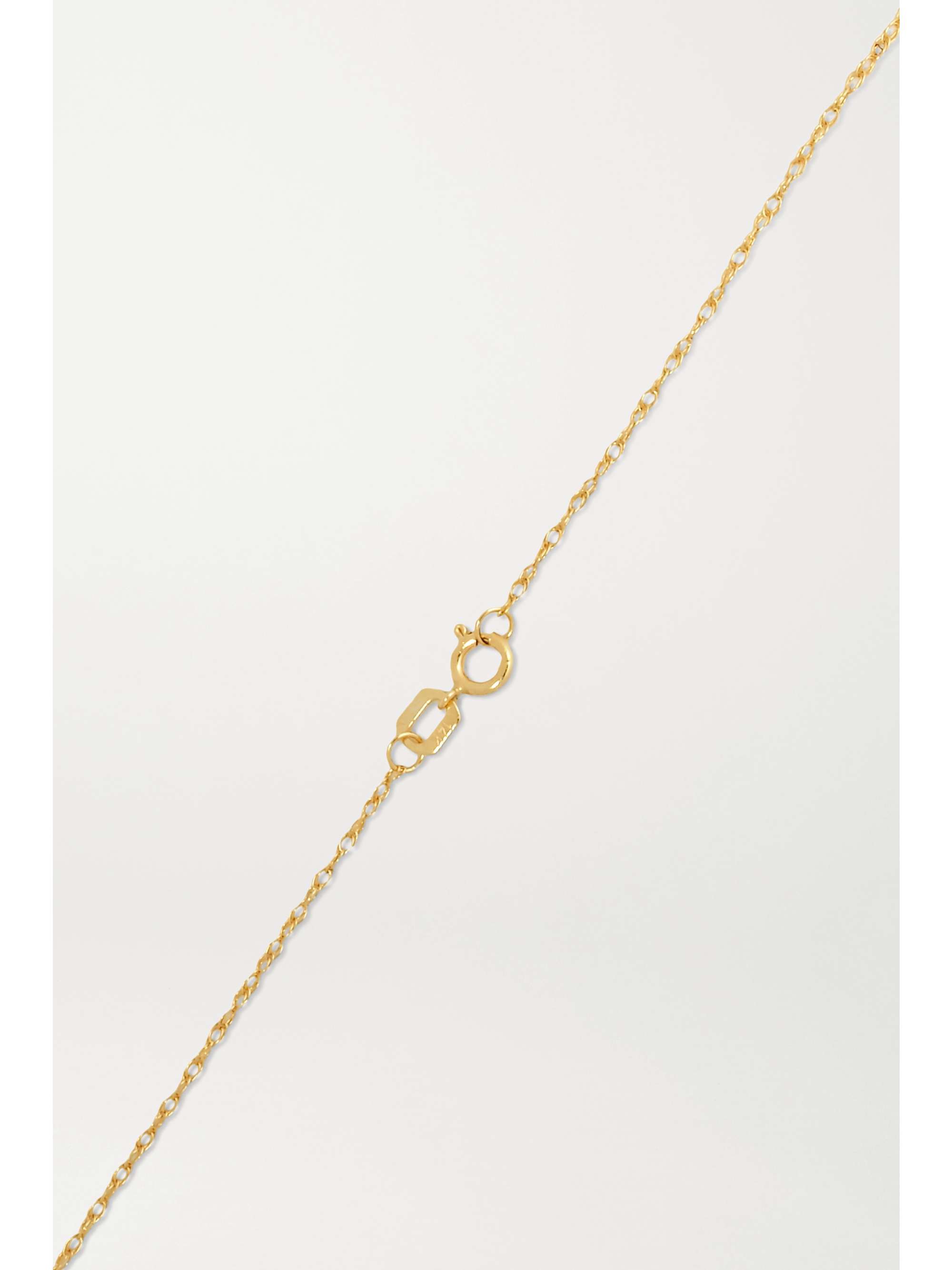 Gold Zodiac 14karat gold diamond necklace STONE AND STRAND NETA