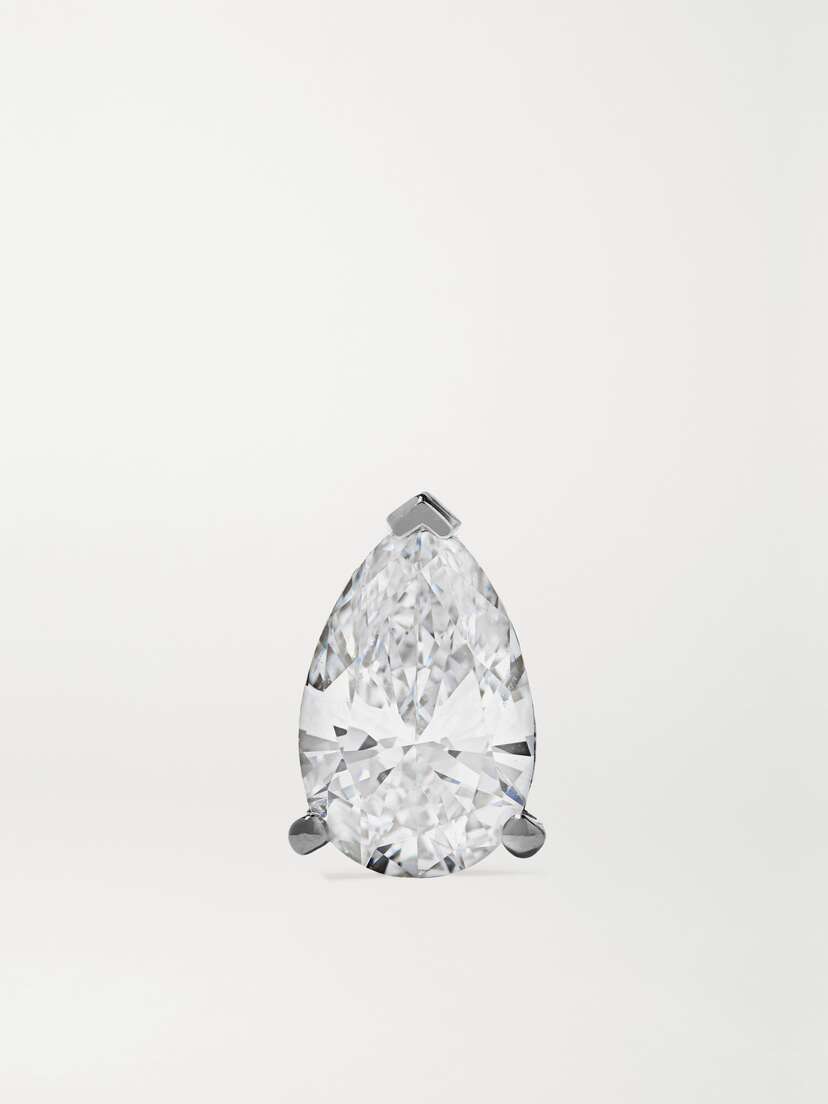 MARIA TASH 18-karat White Gold Diamond Earring