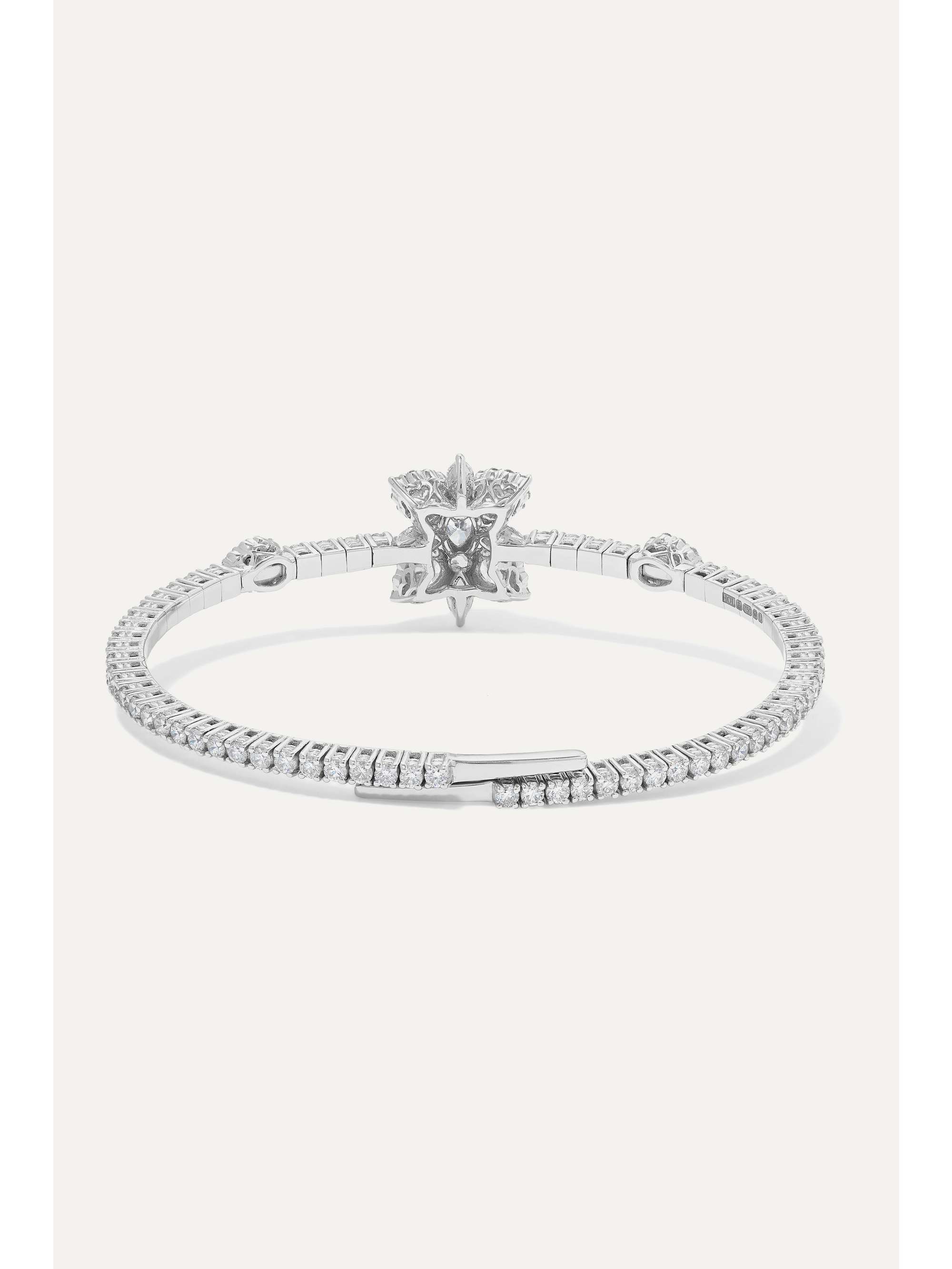 YEPREM 18-karat white gold diamond bracelet