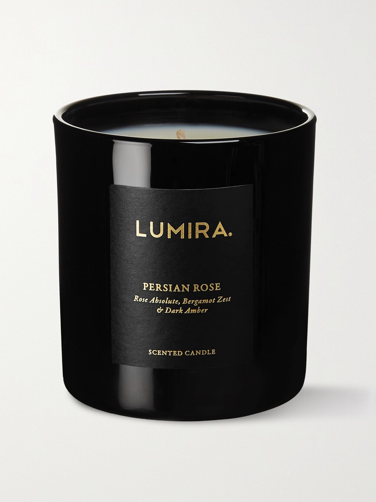 LUMIRA - Persian Rose Scented Candle, 300g - Black