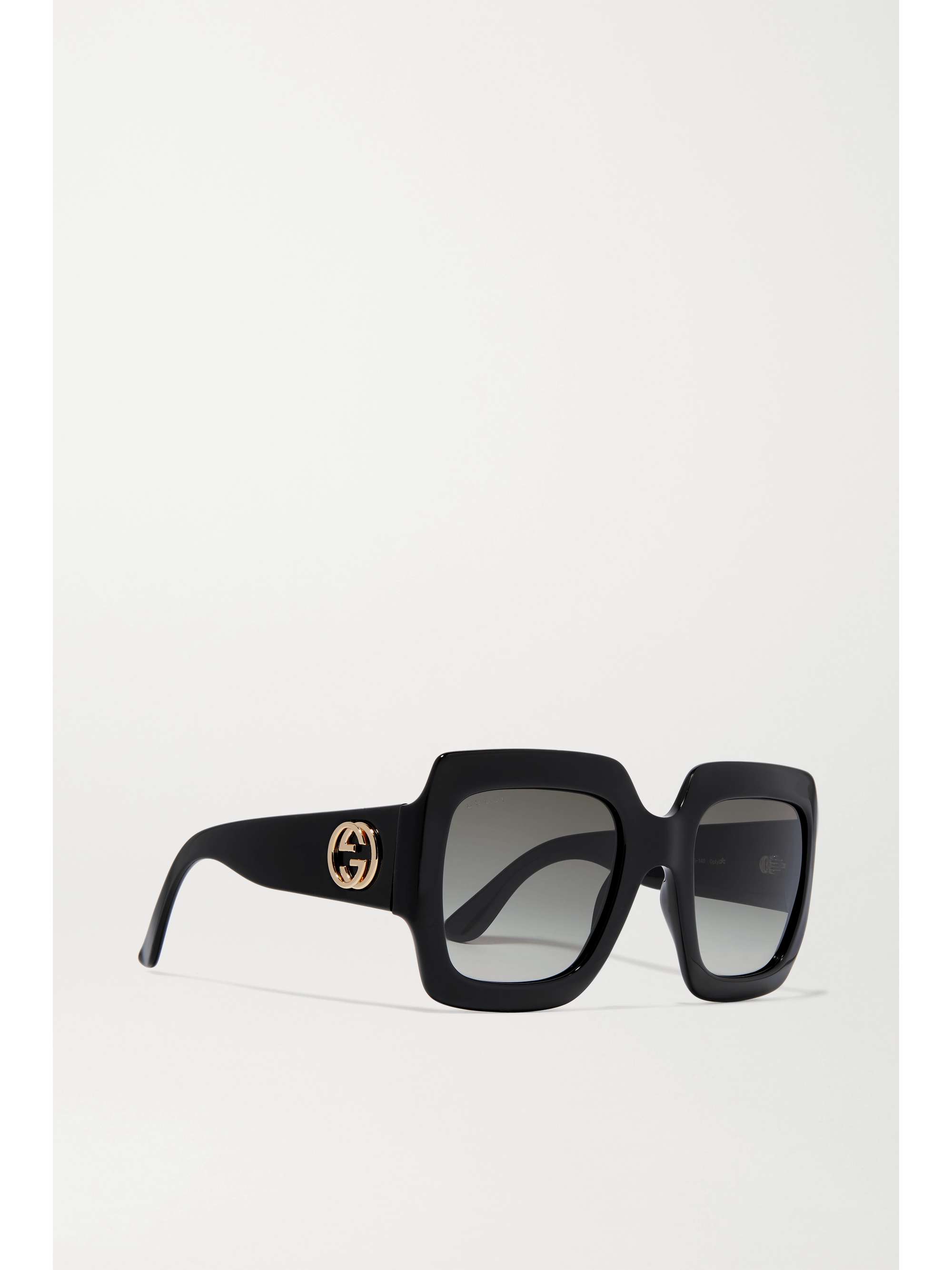 Gucci Eyewear - rectangular-frame Acetate Sunglasses - Black - One Size - Net A Porter