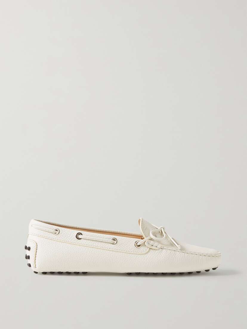 Tod's Gommino Textured-leather Loafers