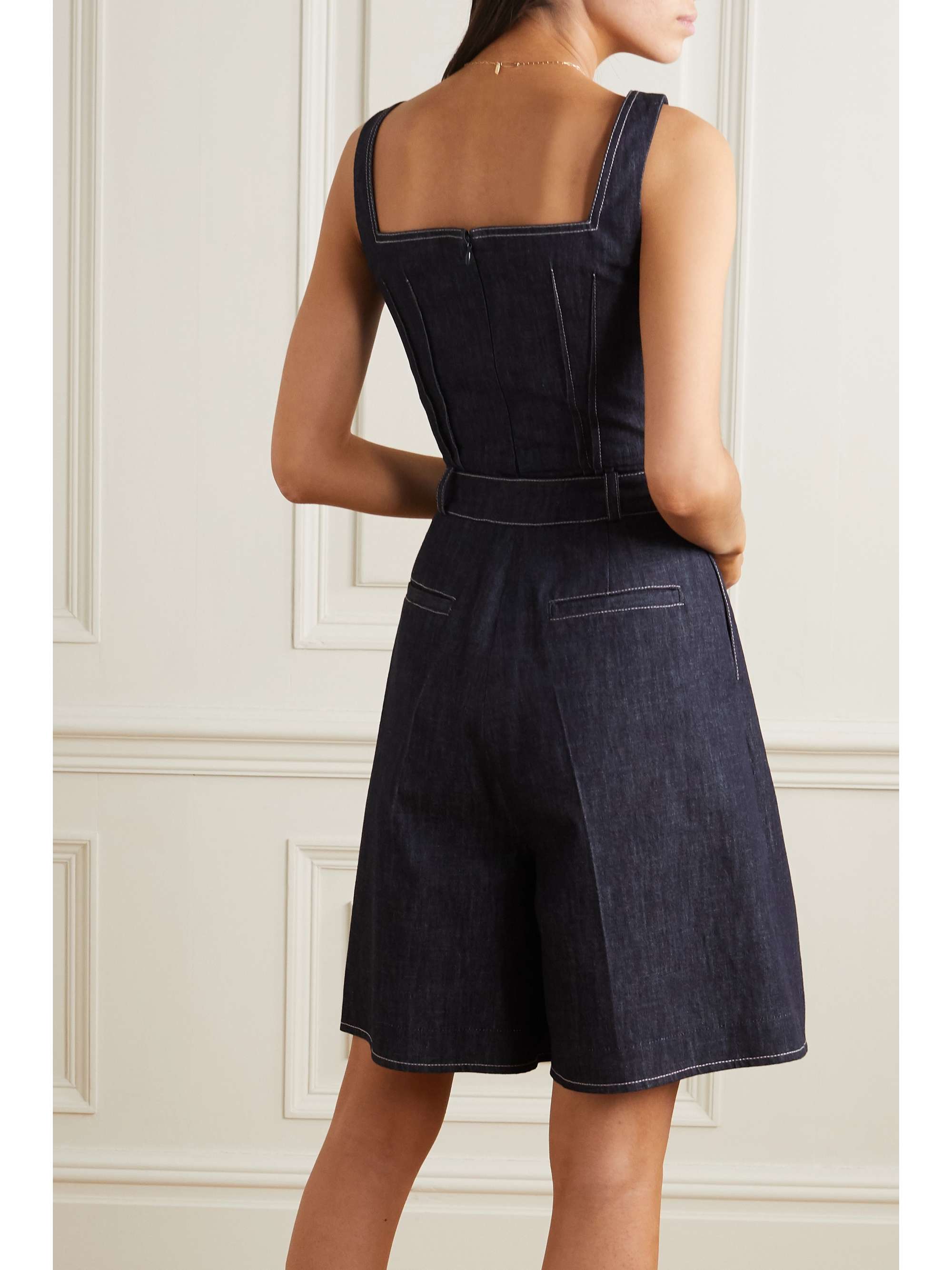 EMILIA WICKSTEAD Apple denim bustier top