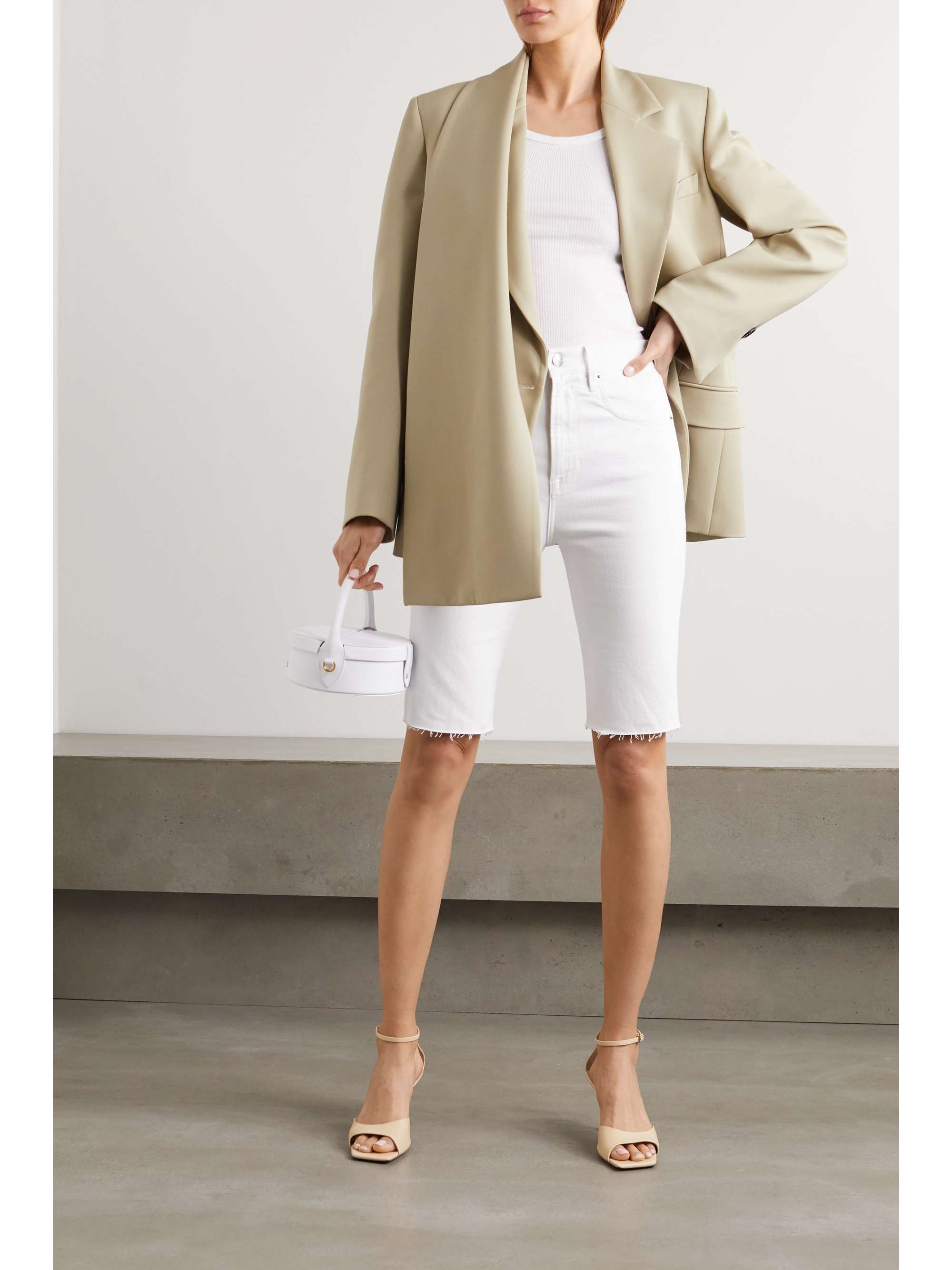 frayed bermuda shorts