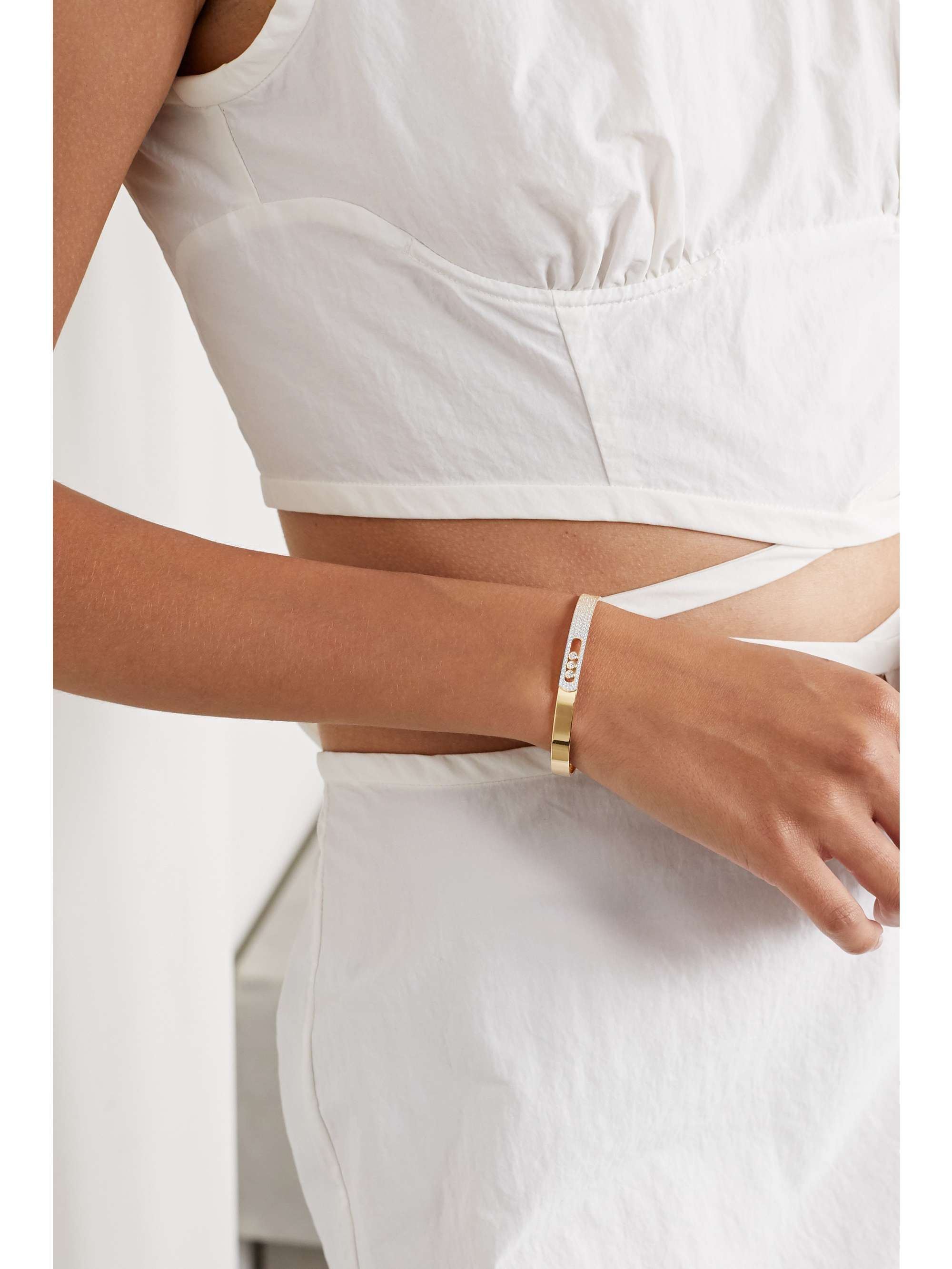 MESSIKA Move Noa 18-karat white gold diamond bangle