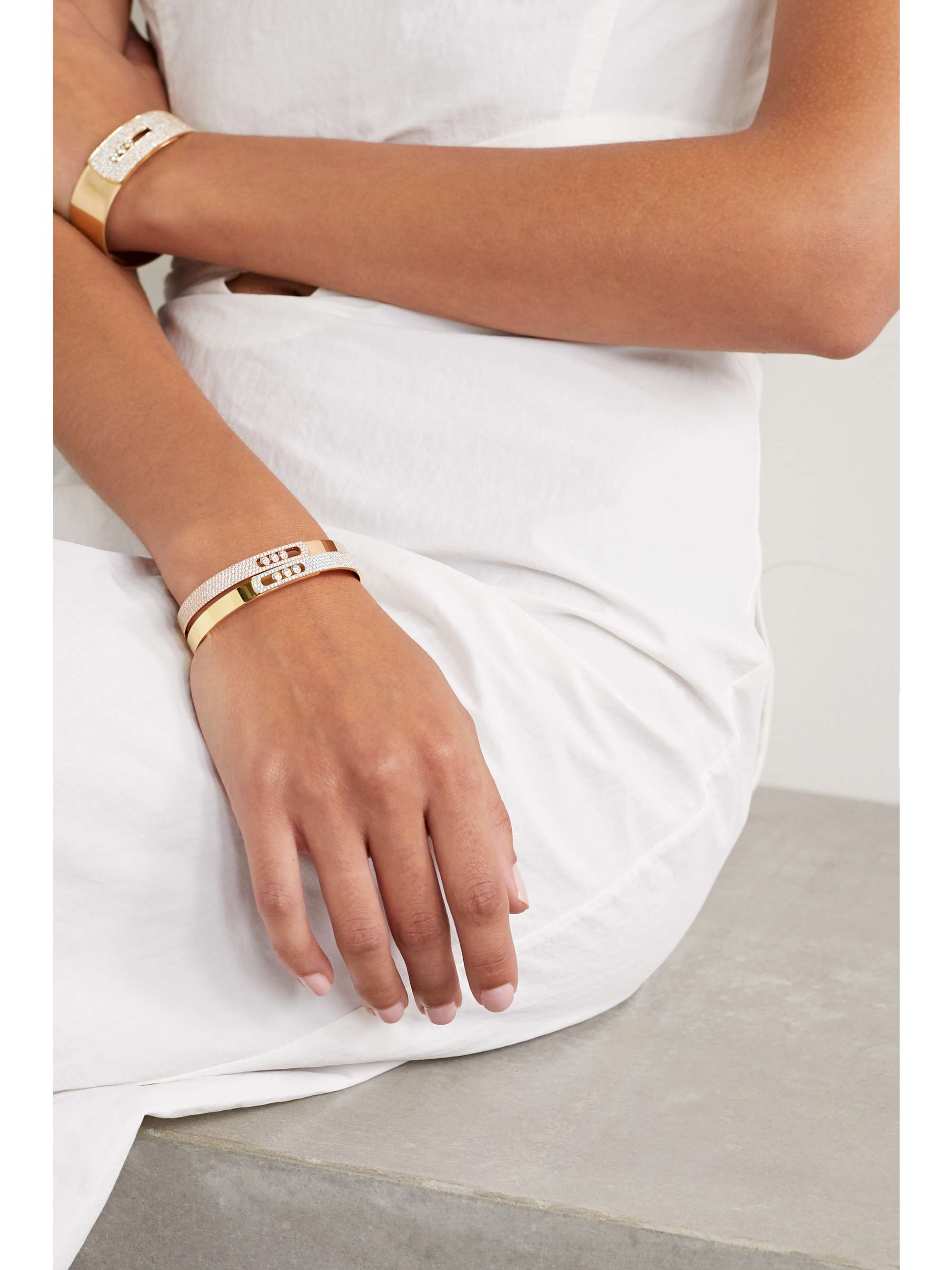 MESSIKA Move Noa 18-karat white gold diamond bangle