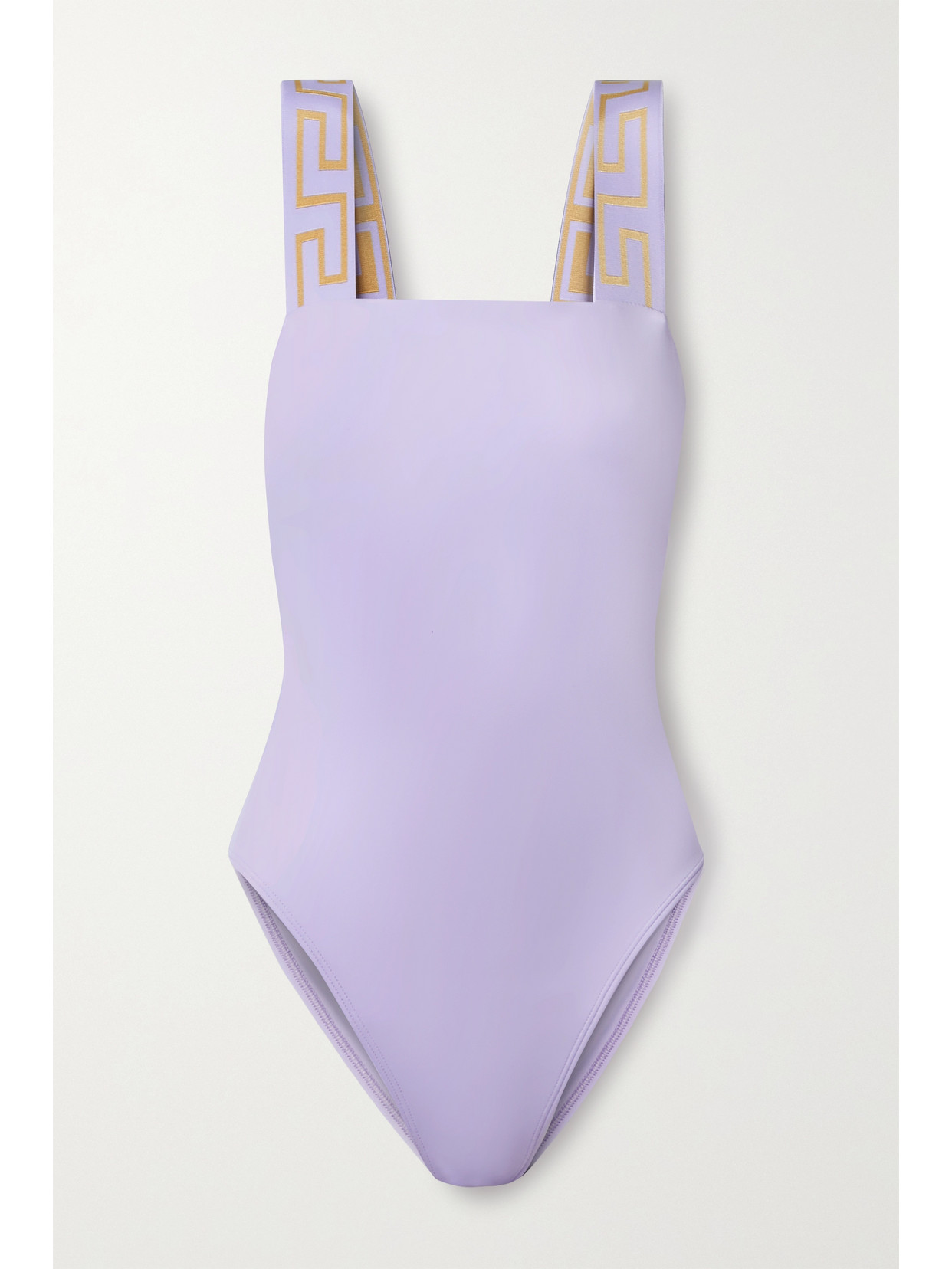 VERSACE VITA JACQUARD-TRIMMED SWIMSUIT