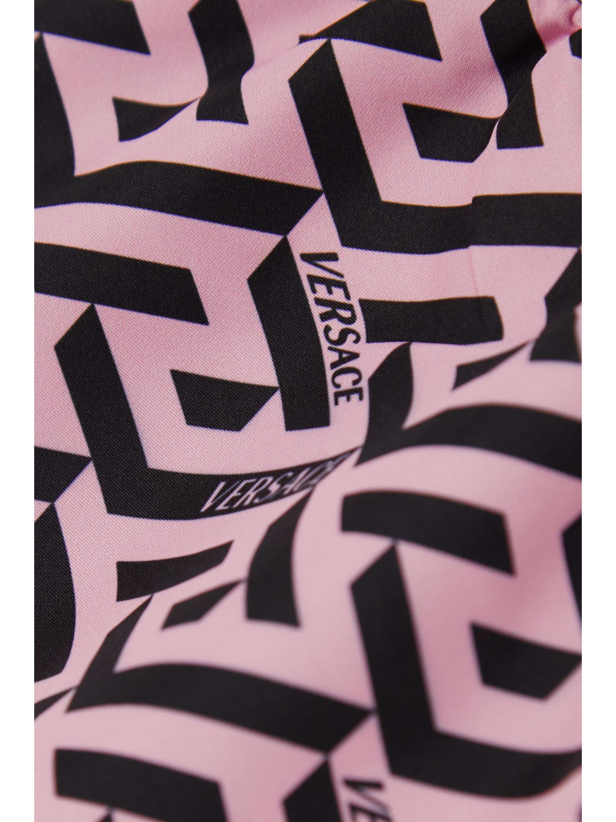 versace printed shell shorts