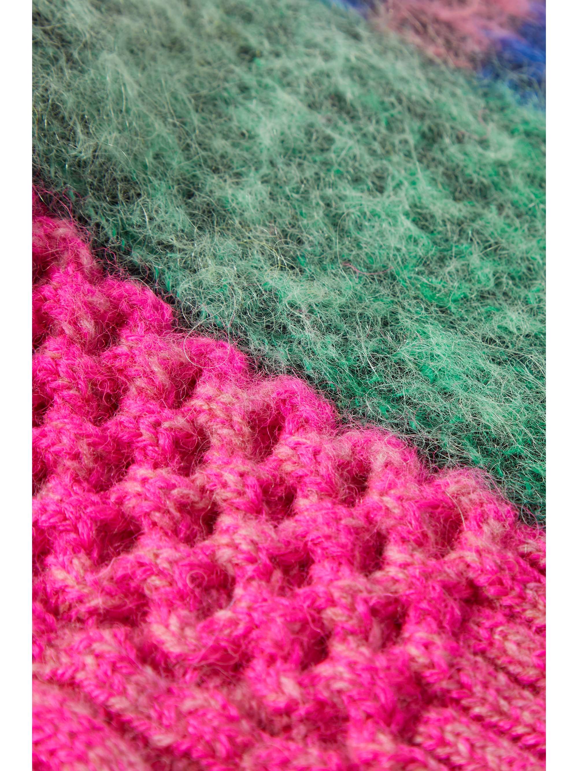 AGR Color-block brushed wool-blend beanie