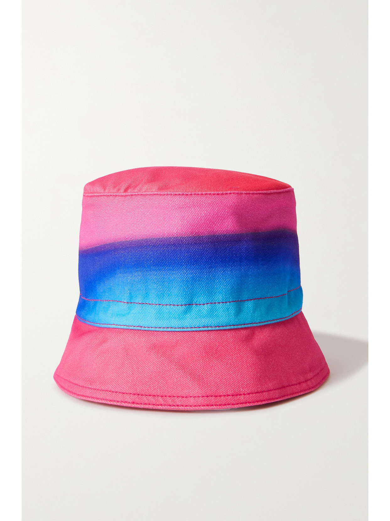 Agr Printed Cotton-twill Bucket Hat In Pink