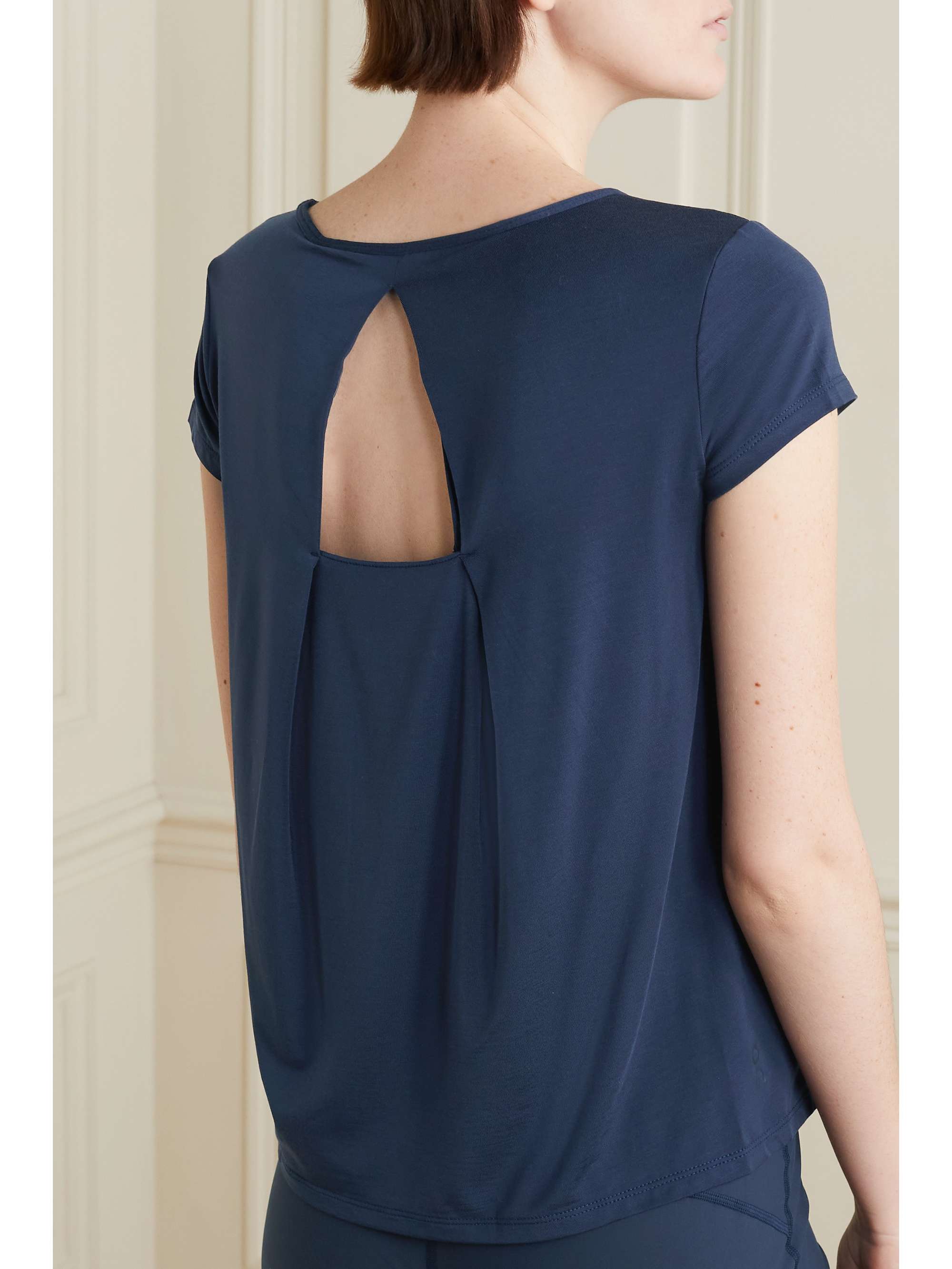 ON Cutout stretch-Lyocell T-shirt