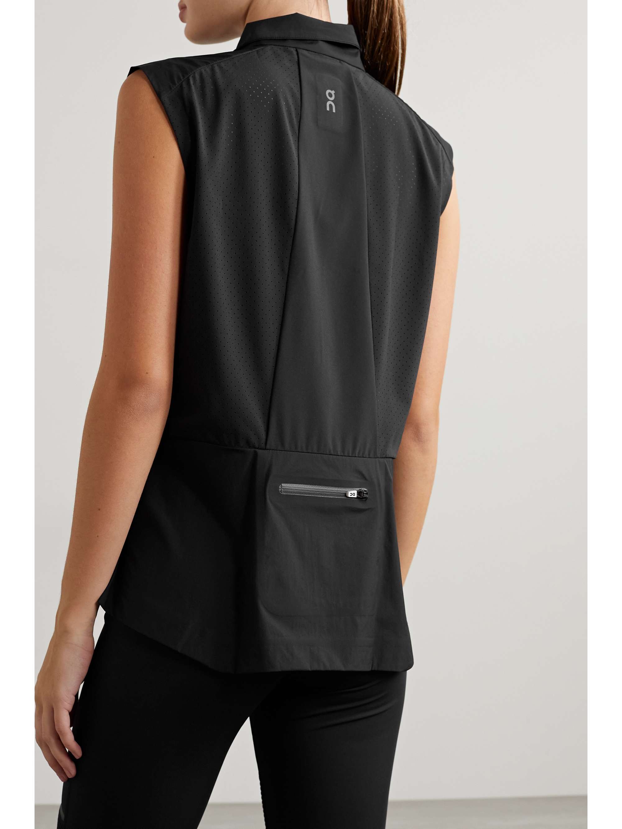 ON Perforated paneled shell vest