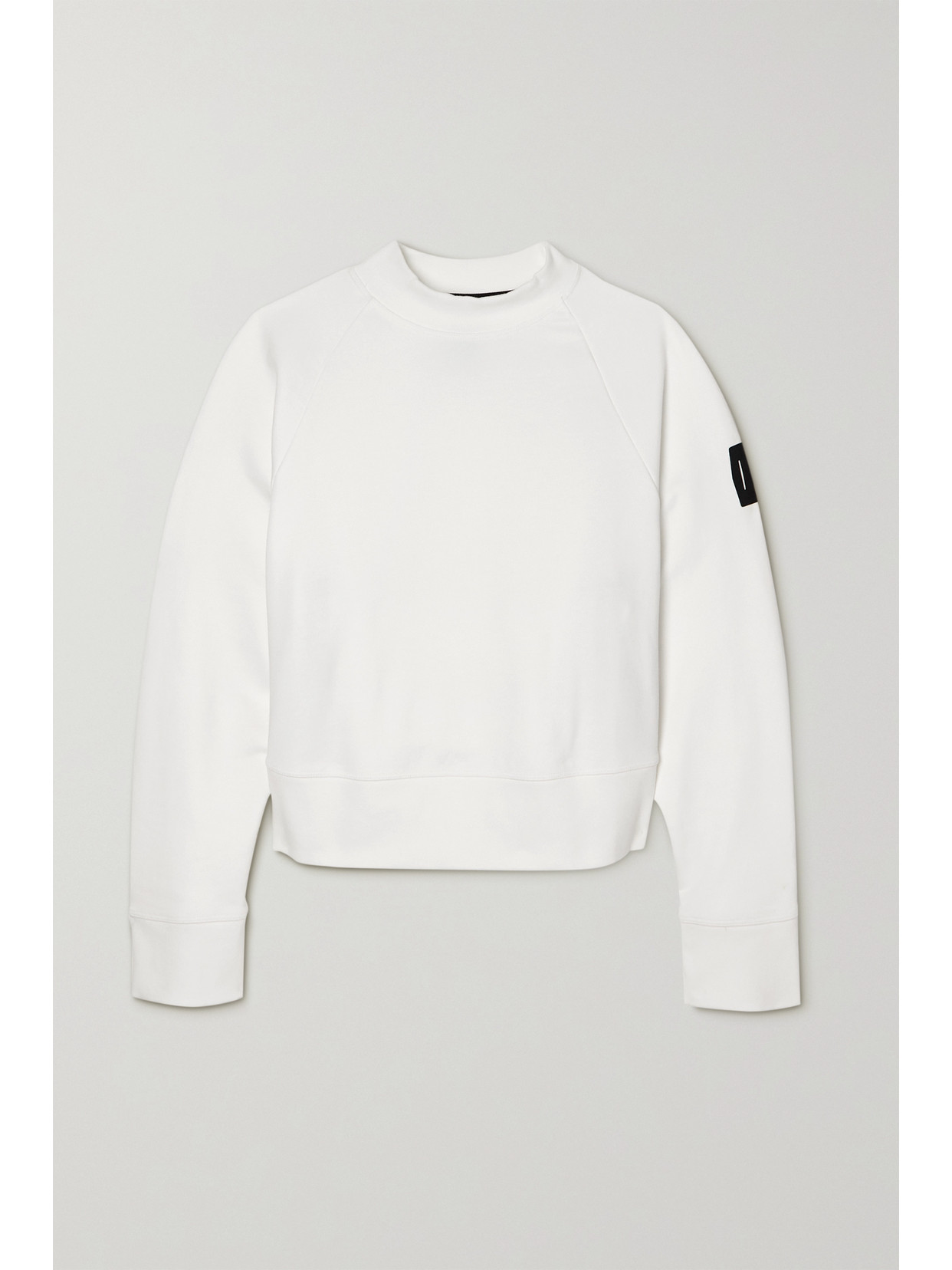 ON - + Net Sustain Cropped Organic Cotton-jersey Sweatshirt - White