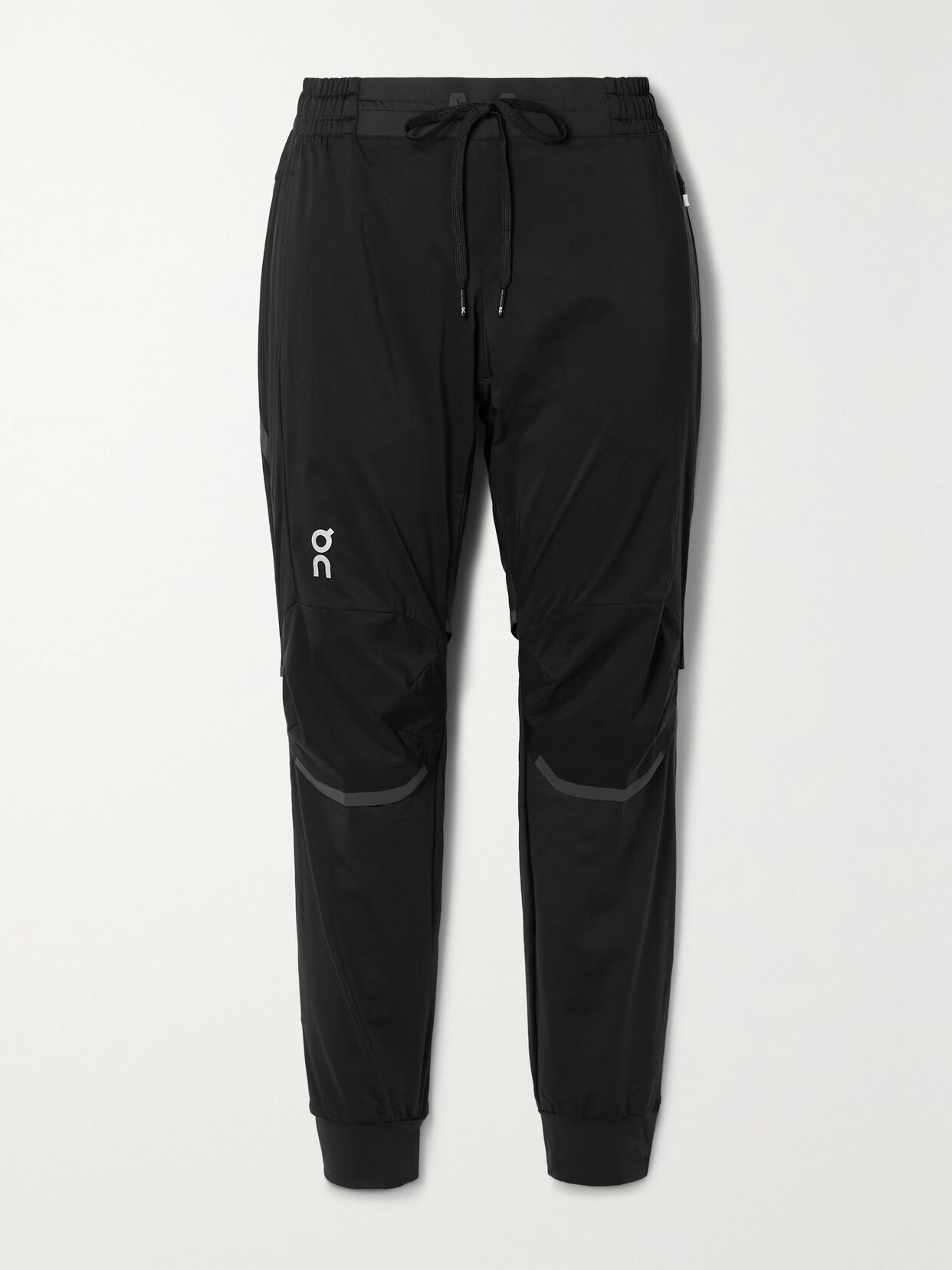 ON Paneled Shell And Tech-jersey Track Pants - Black