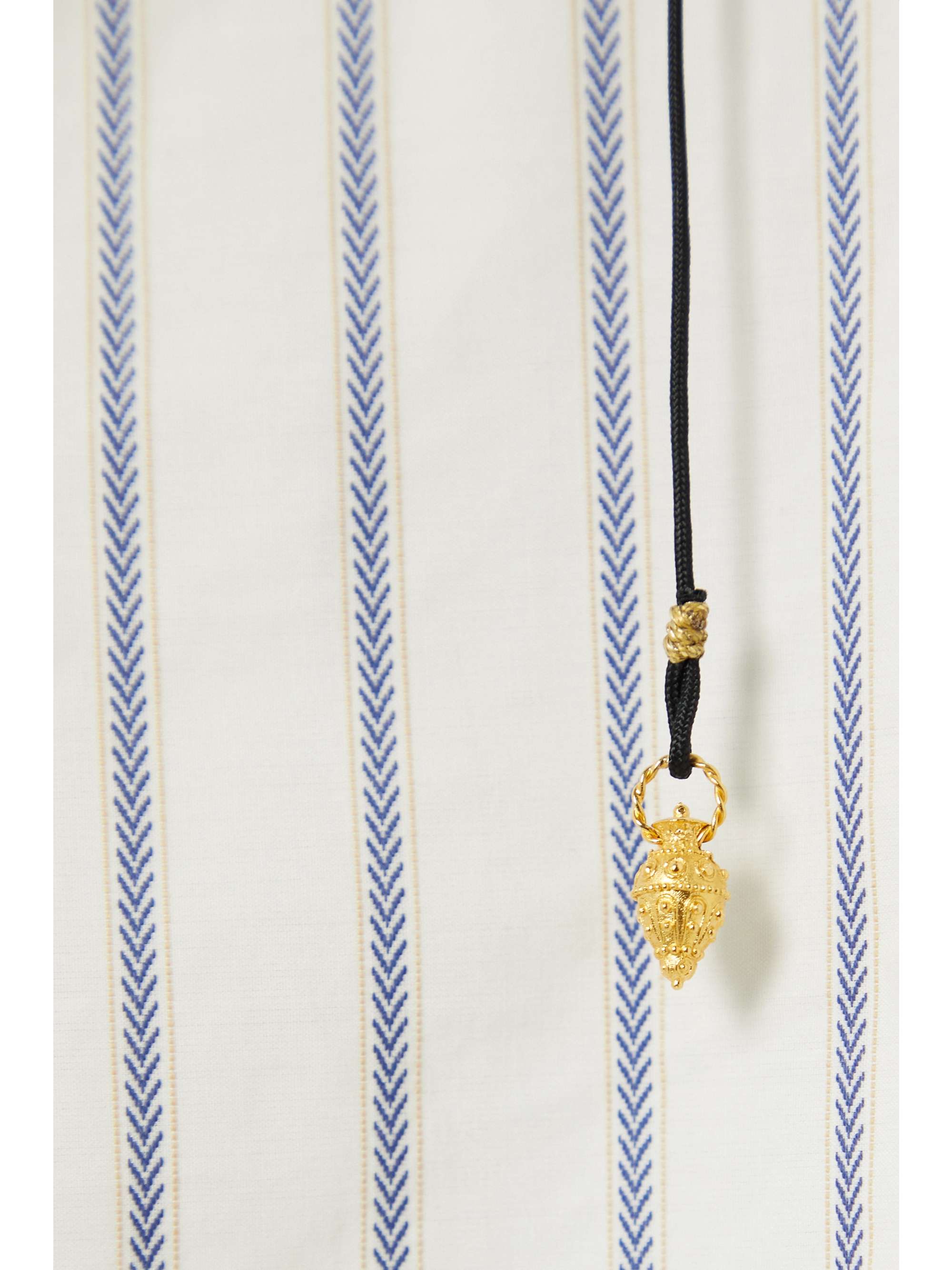 ZEUS + DIONE Tyche striped cotton-poplin blouse