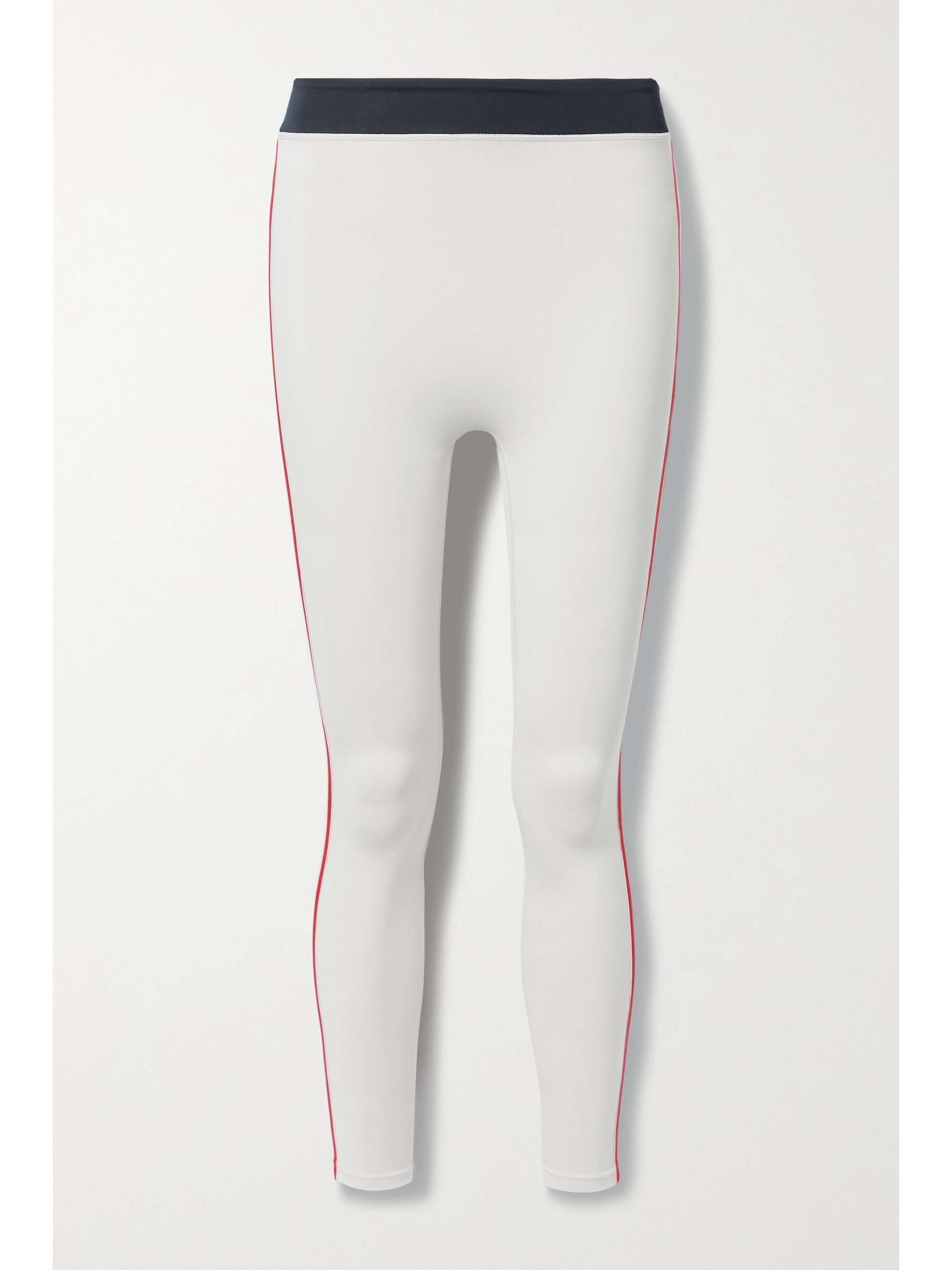 white stretch leggings