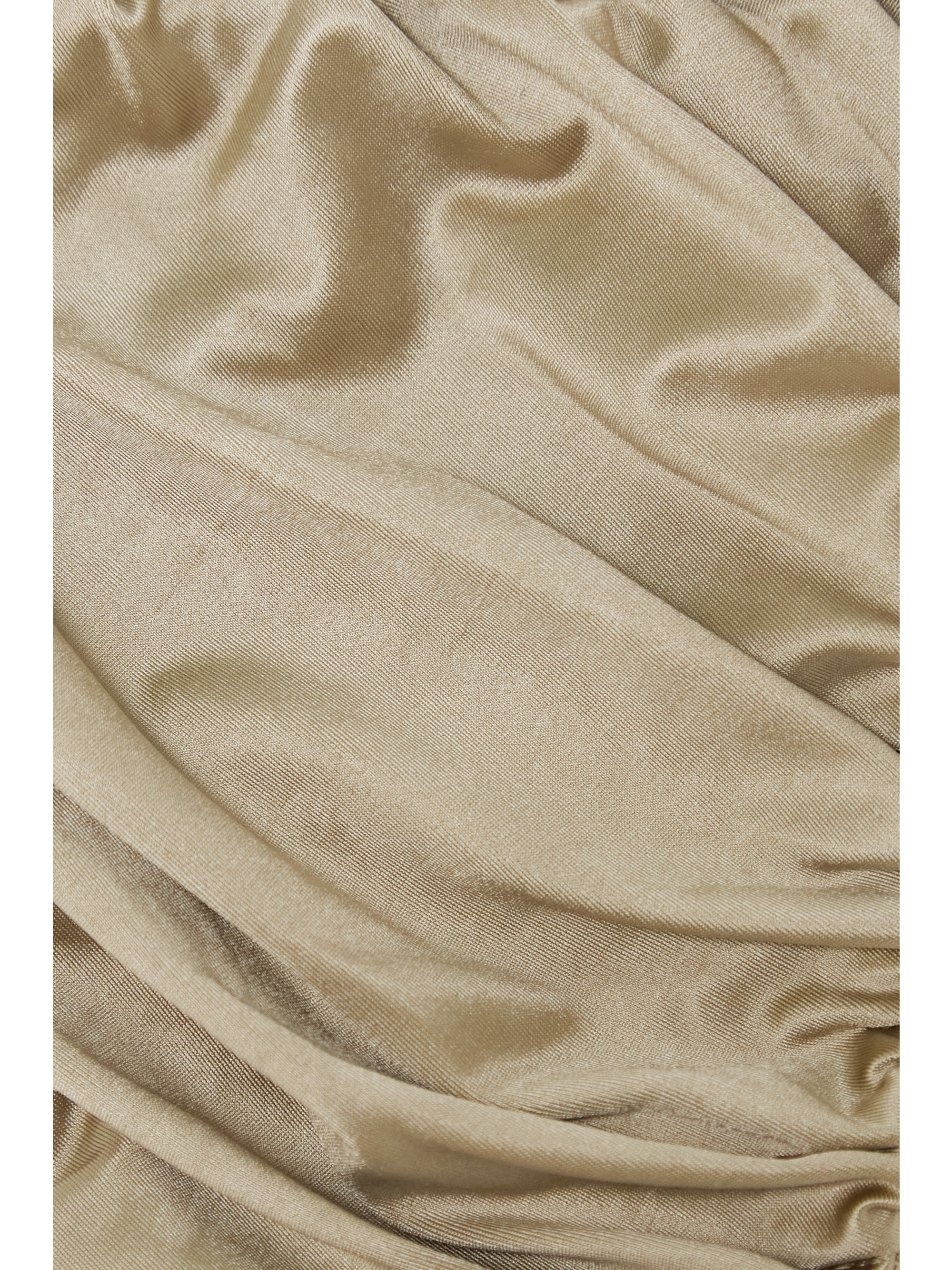 ISA BOULDER Flash ruched stretch-satin bikini briefs