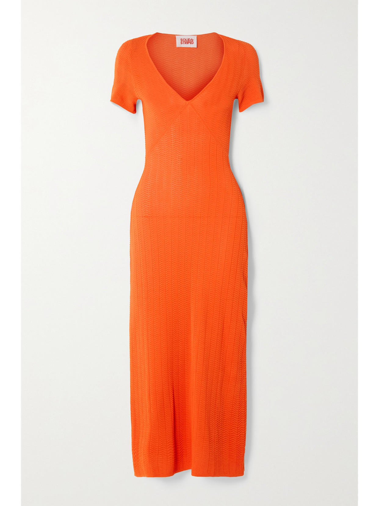 Aubrey Ribbed-knit Midi Dress 