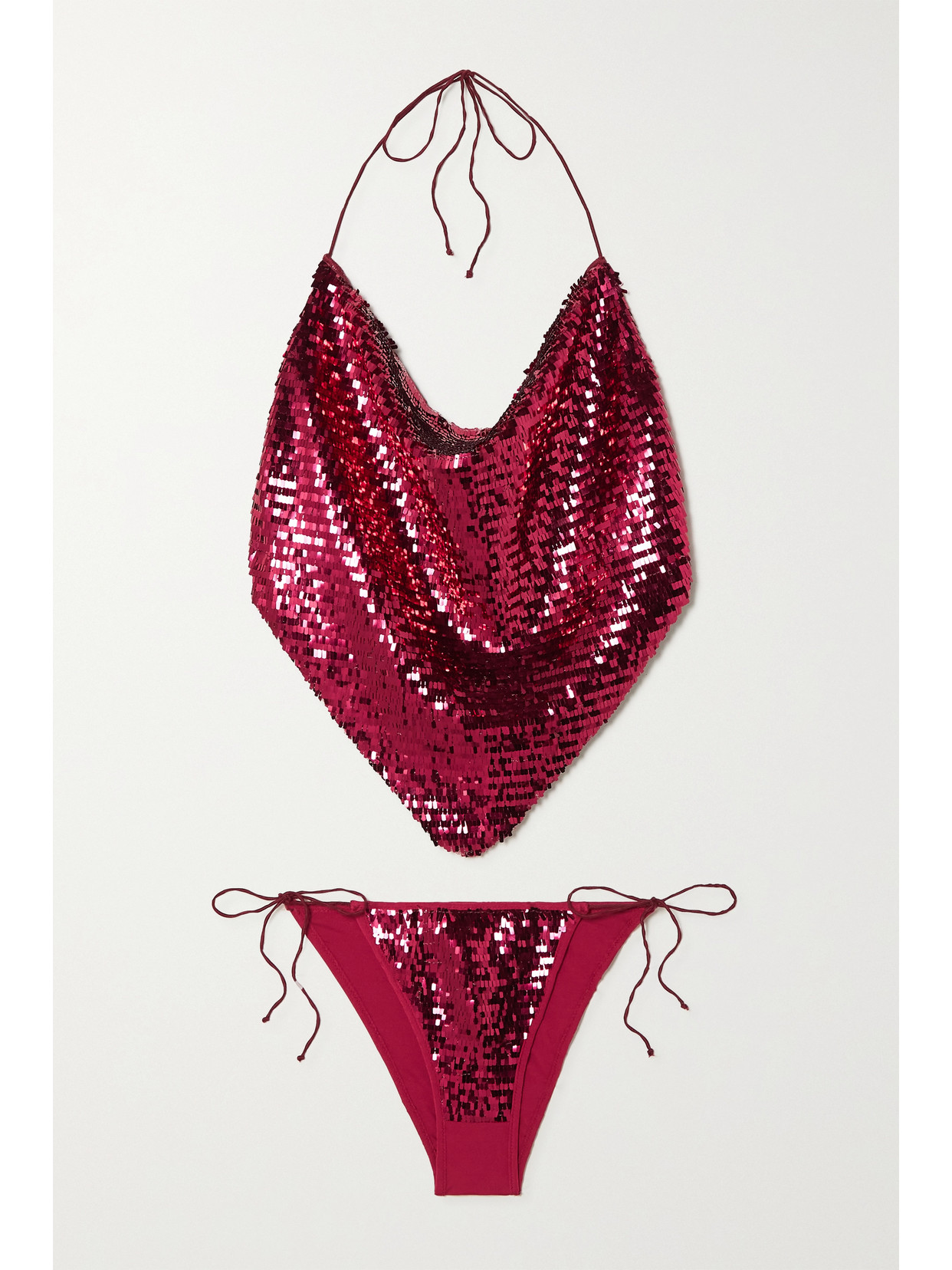 OSEREE SEQUINED HALTERNECK BIKINI