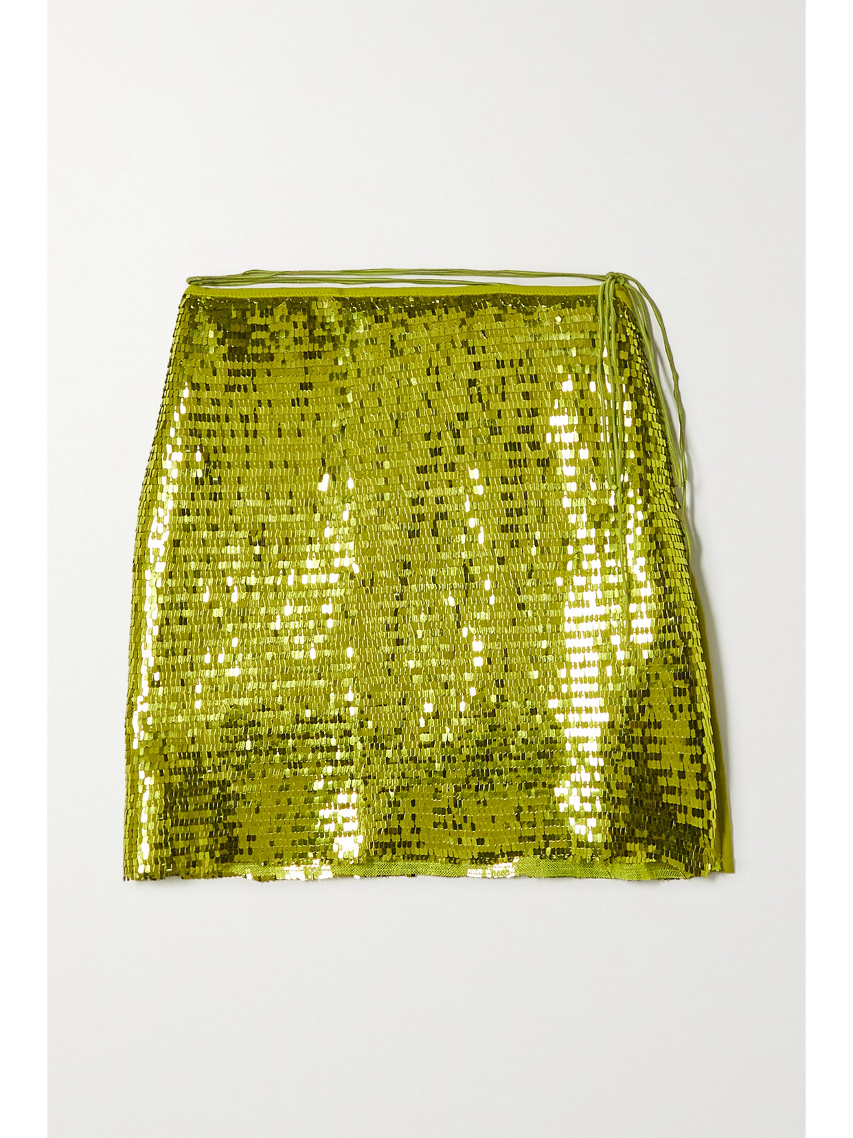 OSEREE SEQUINED MESH MINI SKIRT