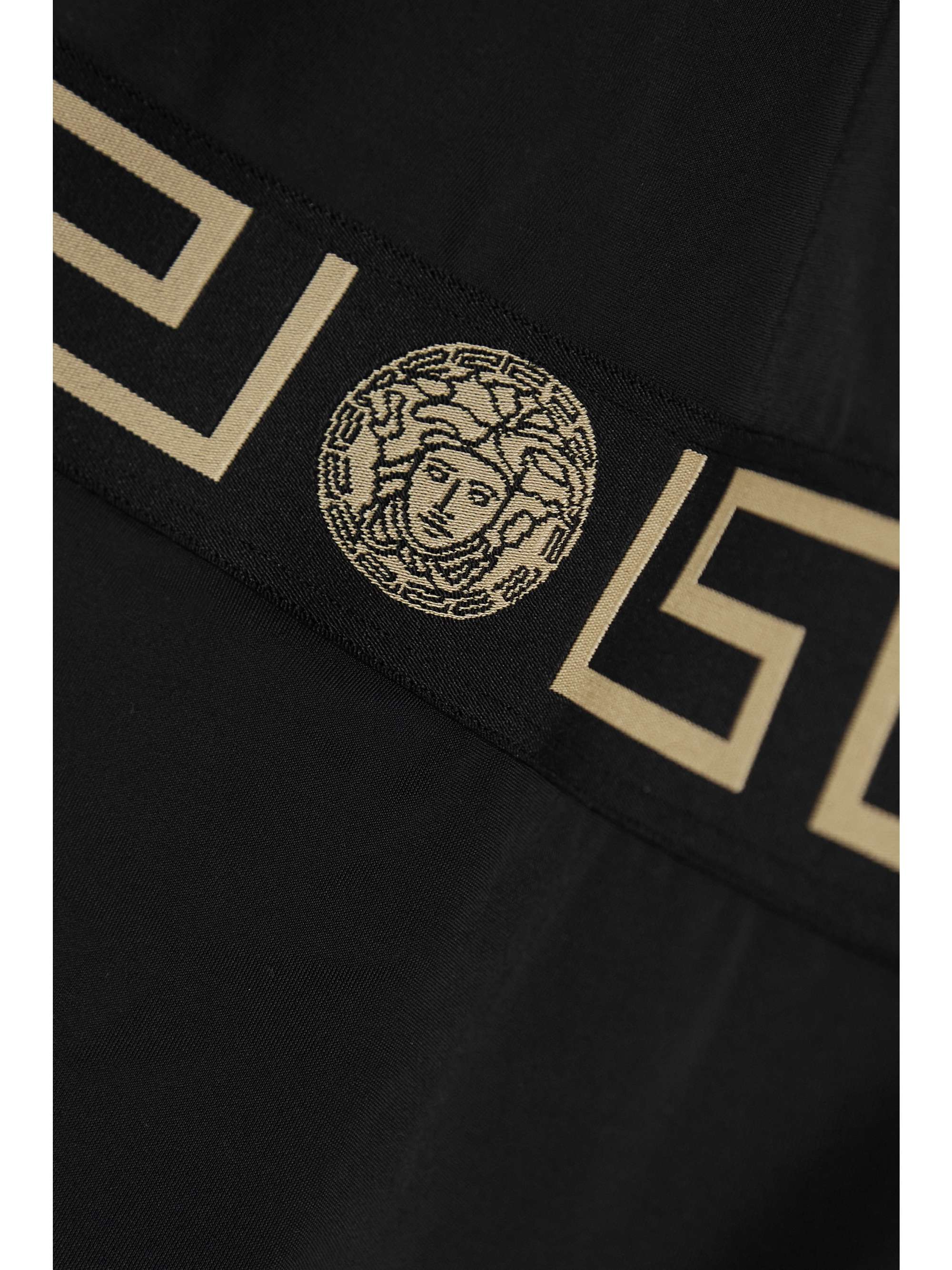 VERSACE Vita jacquard-trimmed swimsuit