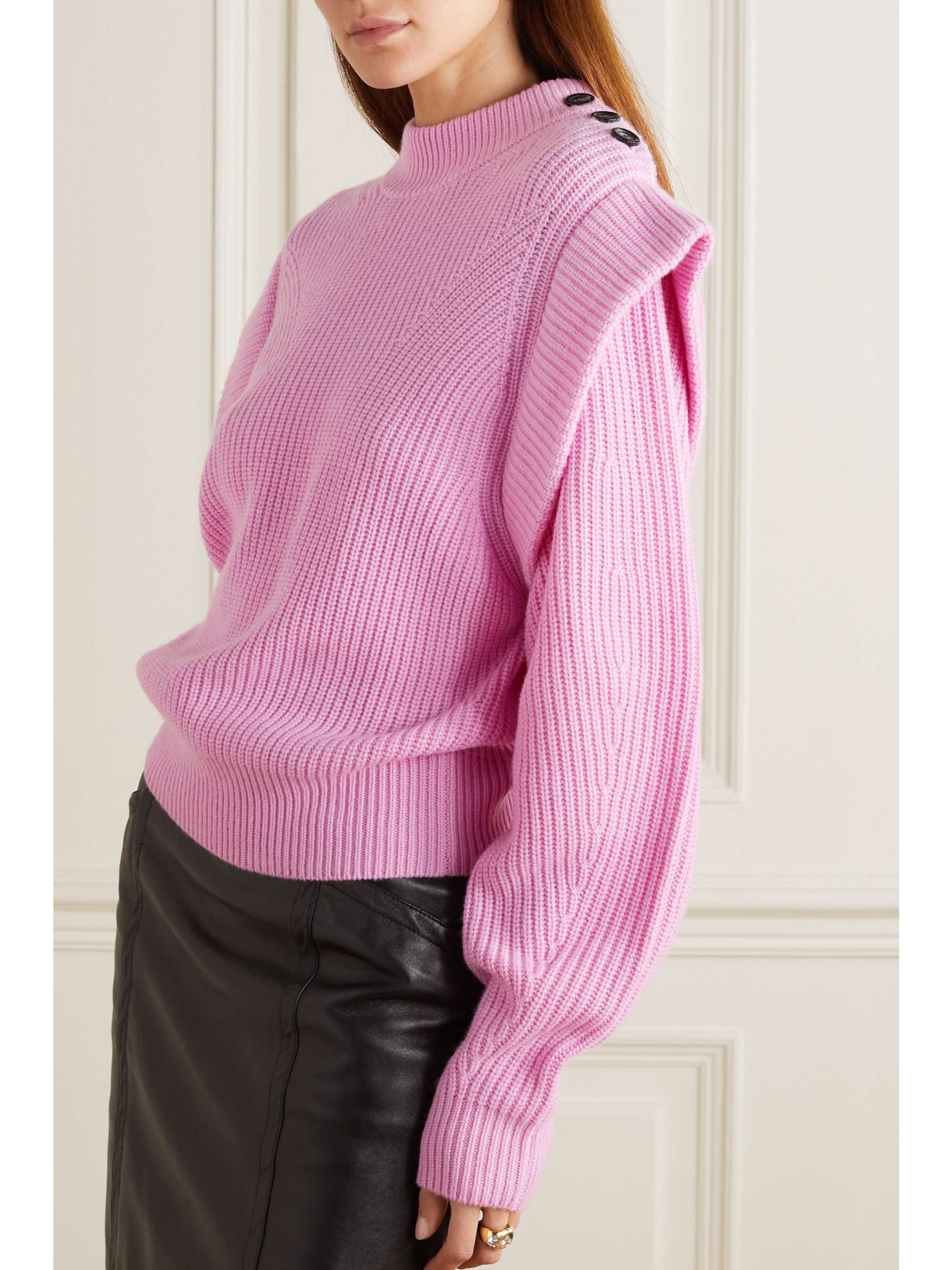 ISABEL MARANT Peggy ribbed wool and cashmere-blend sweater