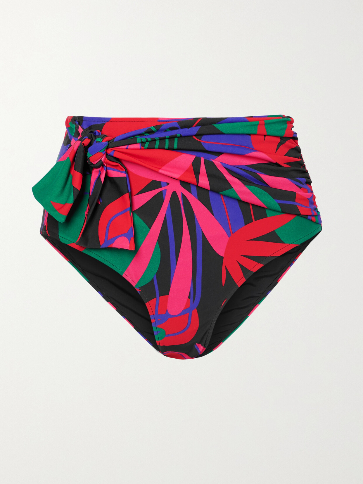 PATBO RIO BOW-DETAILED PRINTED BIKINI BRIEFS