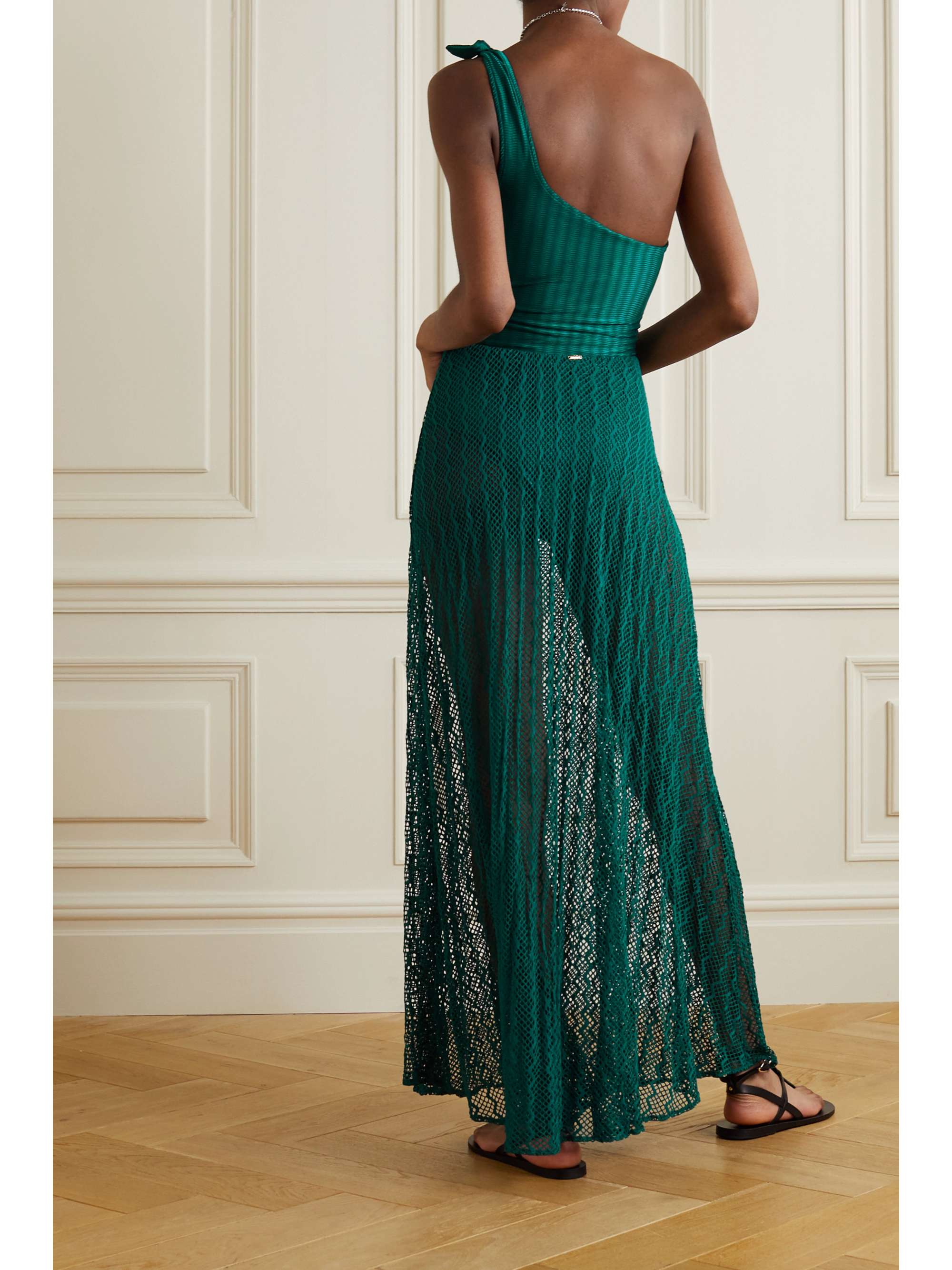 crochet-knit maxi dress | PATBO 