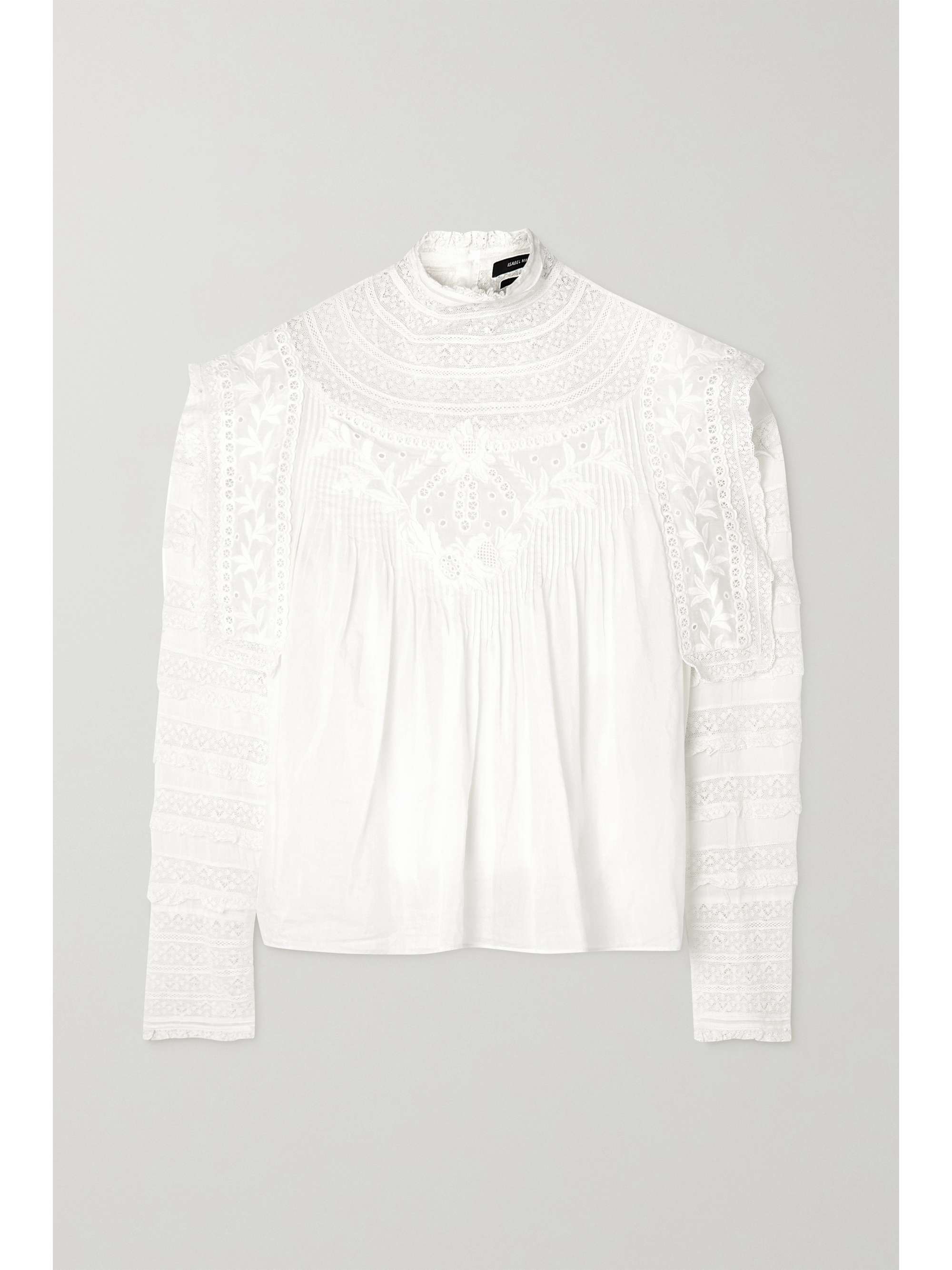 White Giulia crochet-trimmed broderie 