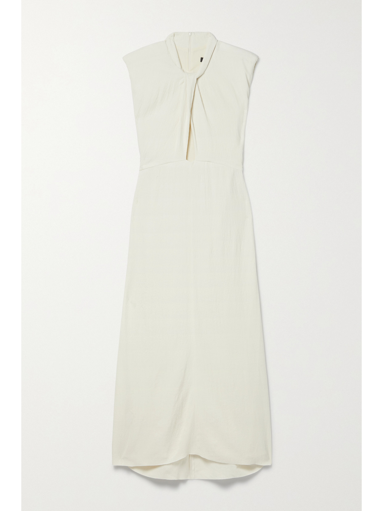 Isabel Marant Rabea Cutout Crinkled-crepe Midi Dress In White