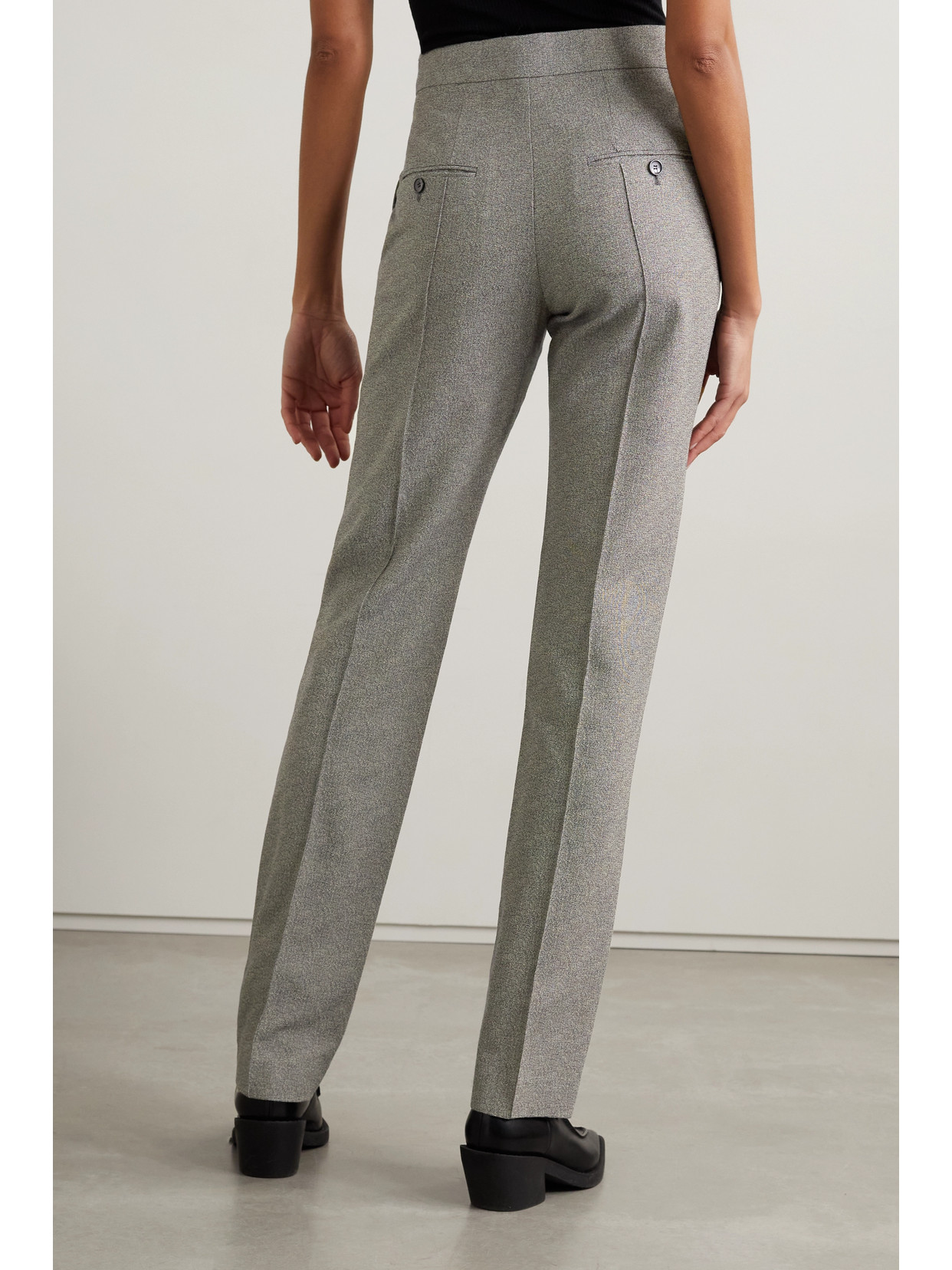 ISABEL MARANT JAROKIA TWEED STRAIGHT-LEG PANTS