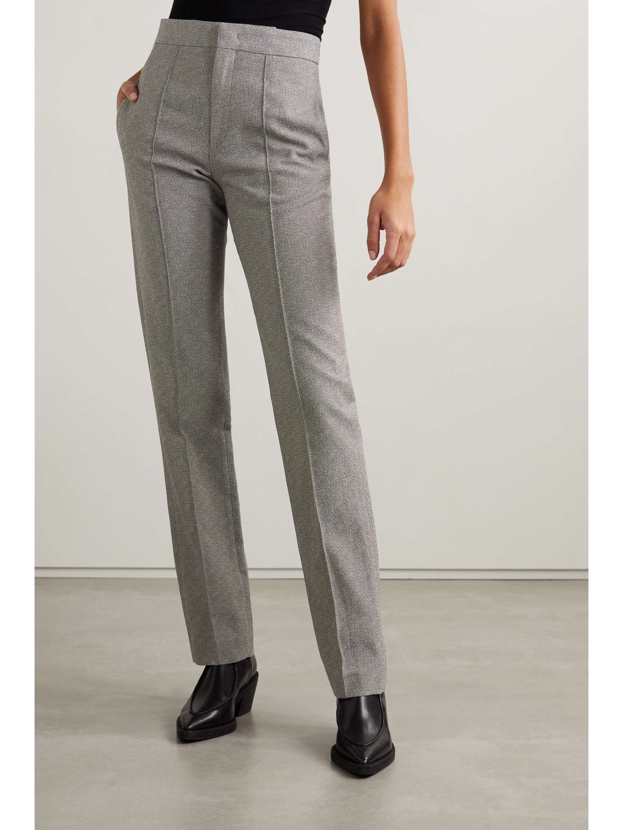 ISABEL MARANT Jarokia tweed straight-leg pants