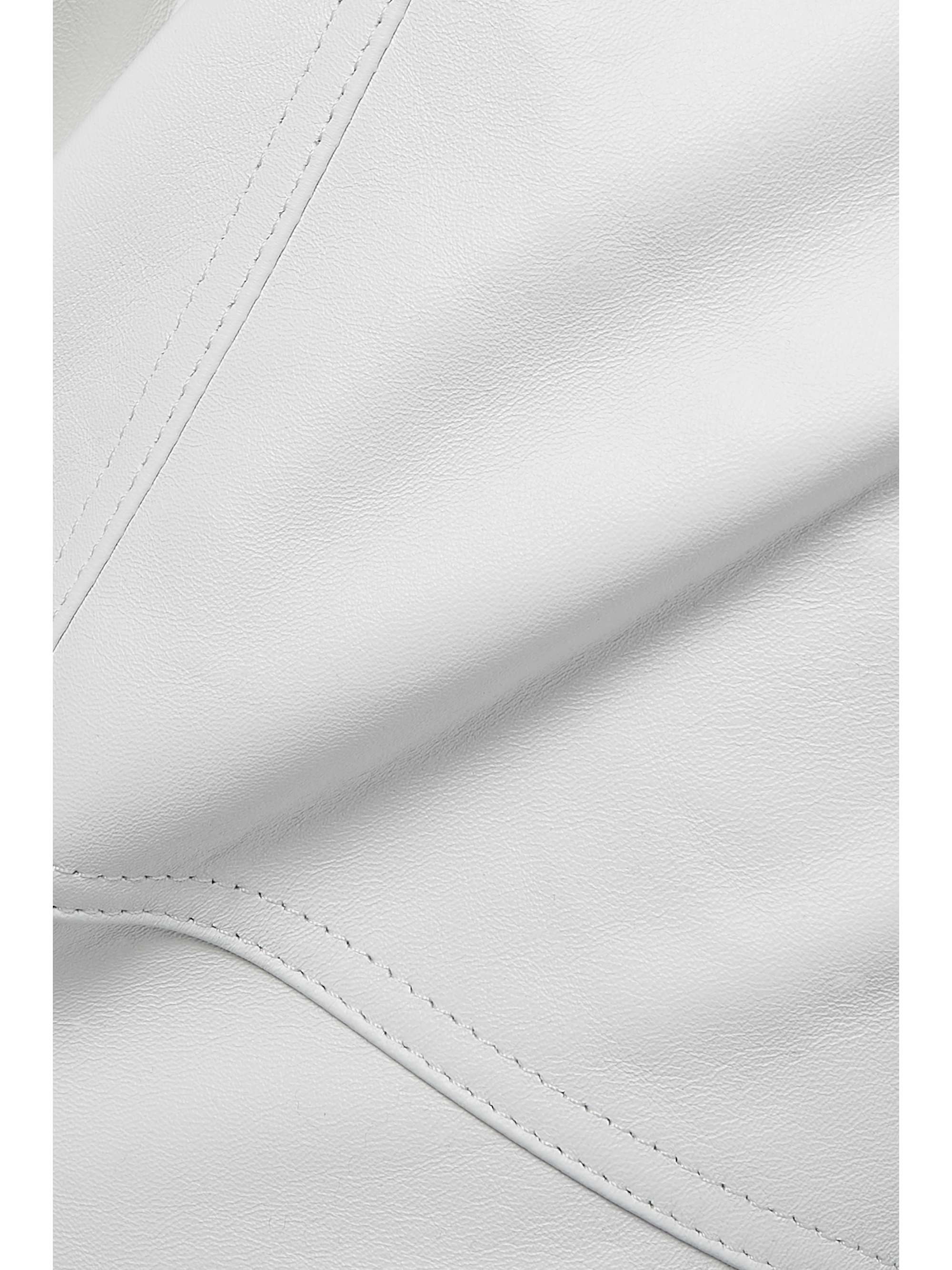ISABEL MARANT Paneled leather tapered pants