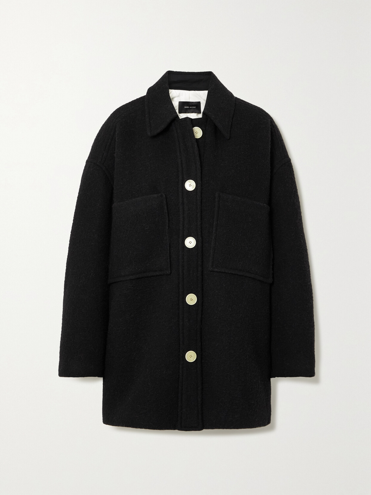 Isabel Marant Delinda Oversized Wool-blend Jacket - Black