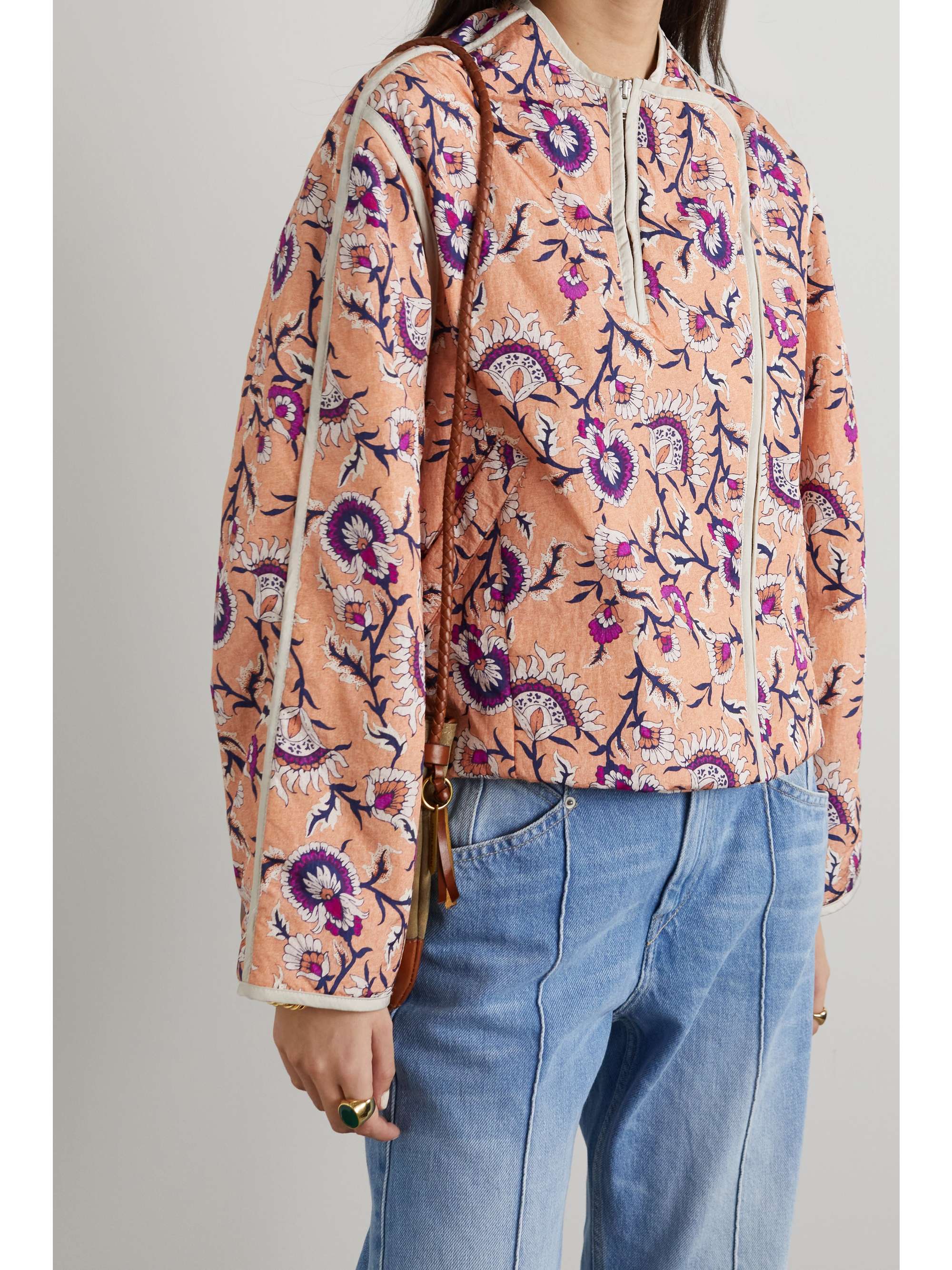 ISABEL MARANT Amidala padded floral-print shell jacket