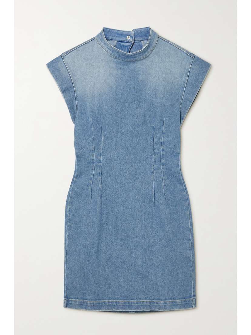 Isabel Marant Nina Open-back Stretch-denim Mini Dress
