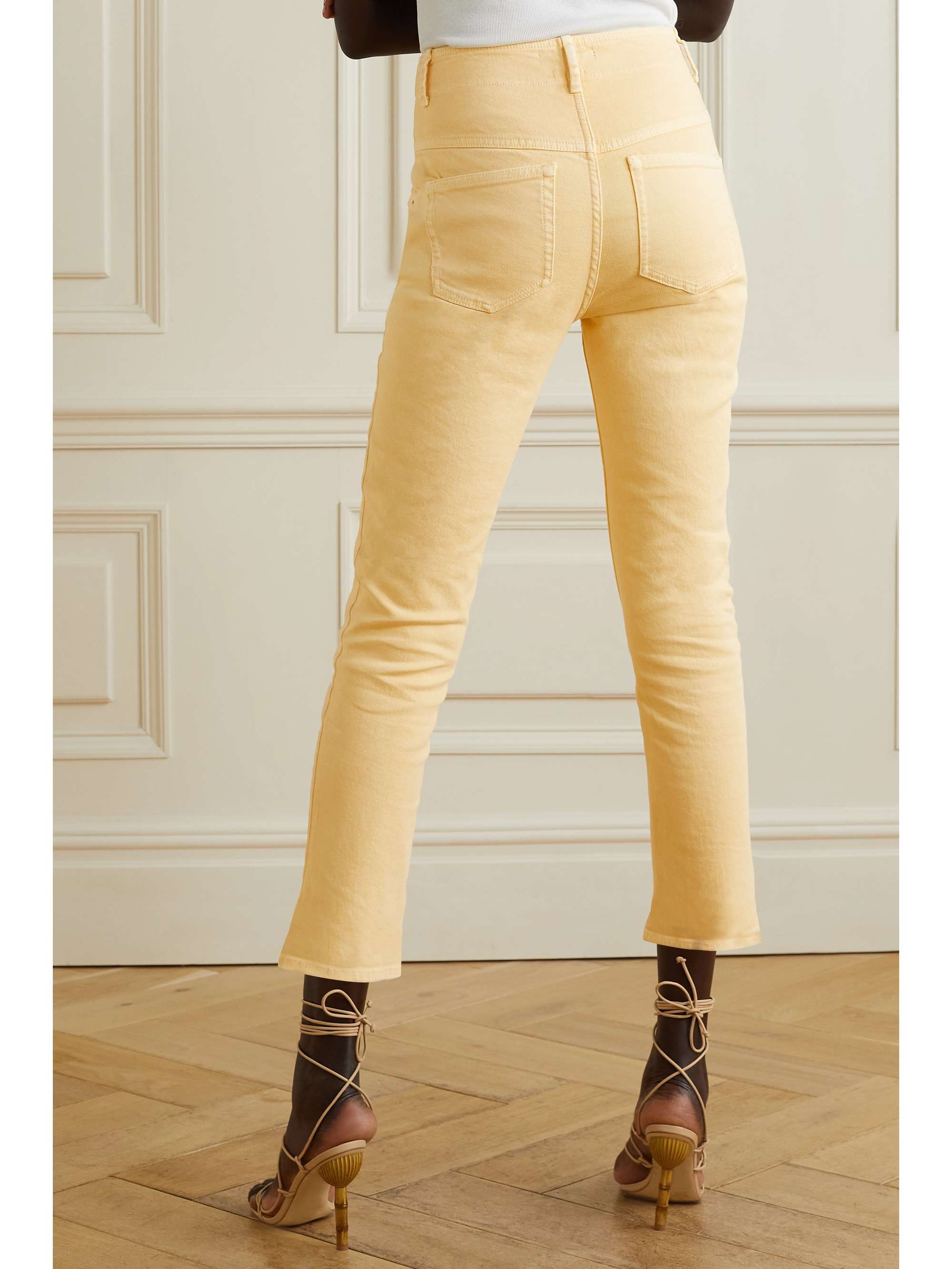 ISABEL MARANT Niliane cropped high-rise slim-leg jeans