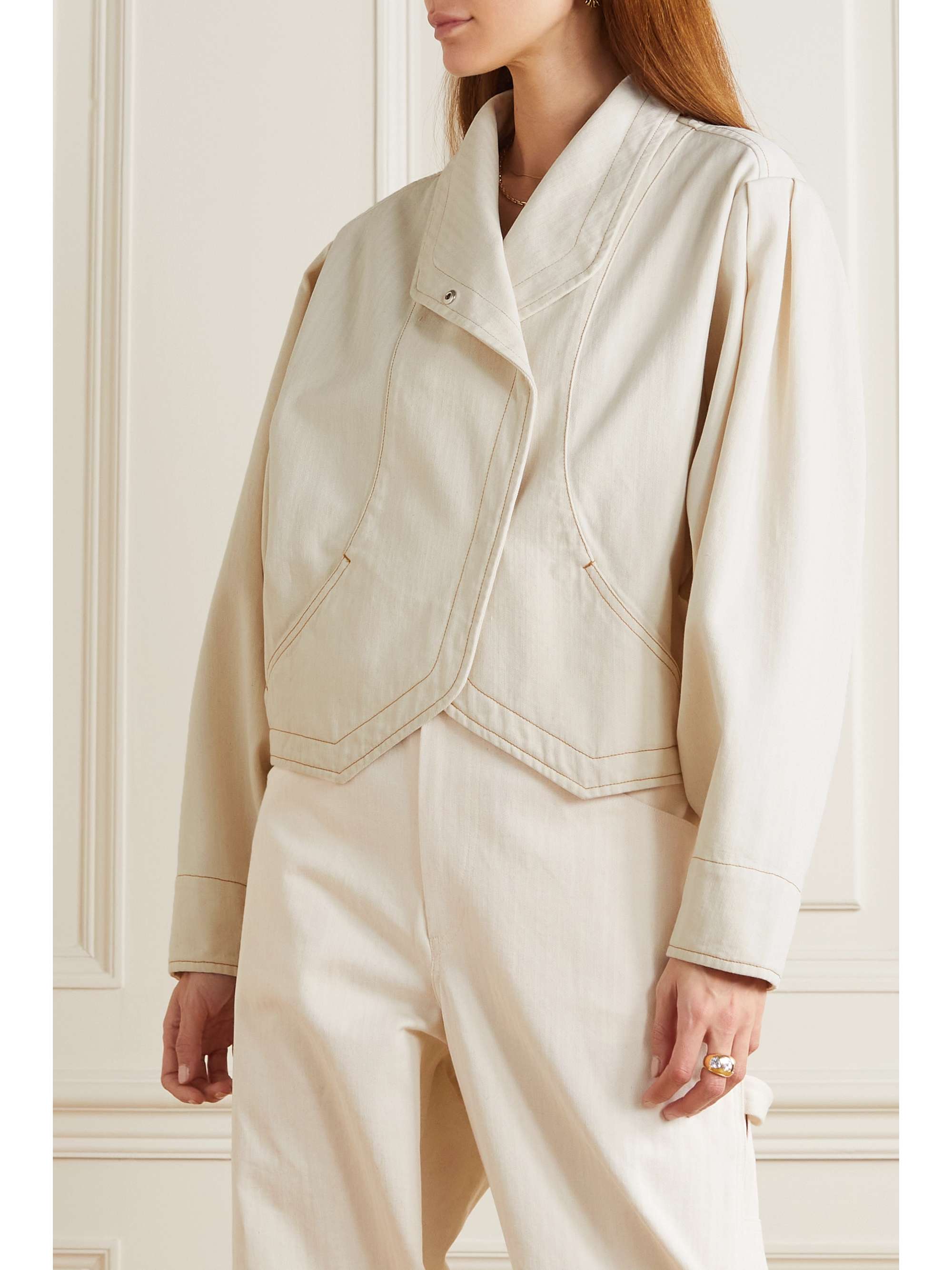 ISABEL MARANT Pauline herringbone cotton jacket
