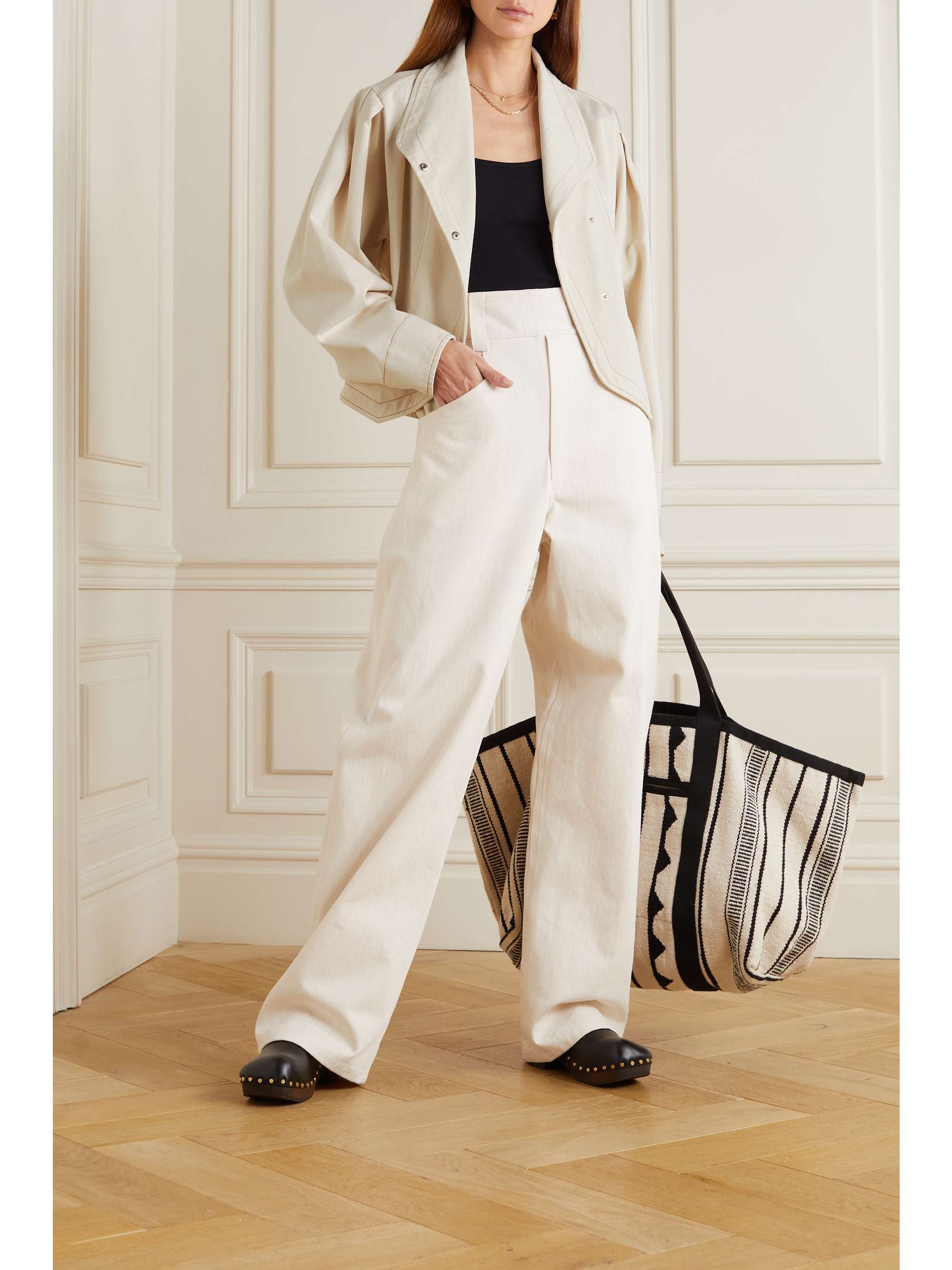 ISABEL MARANT Pauline herringbone cotton jacket