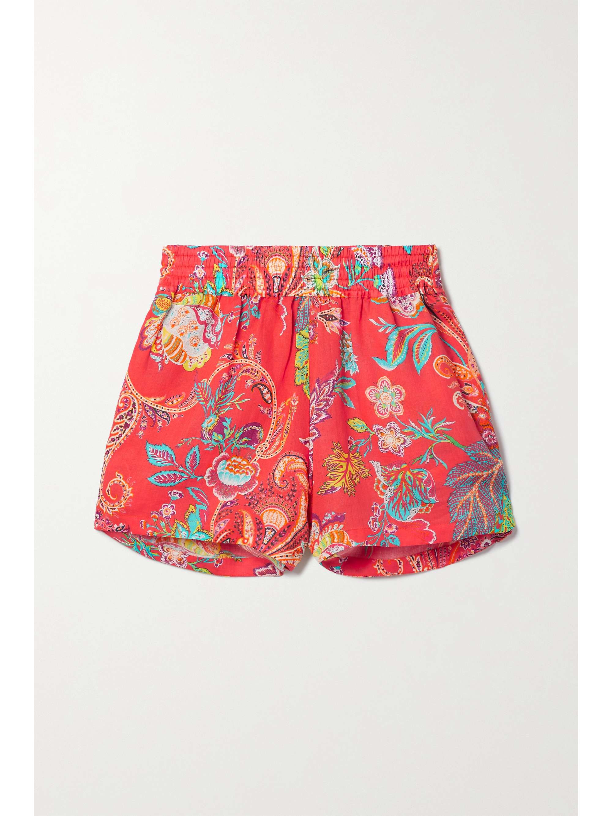 Red Rocket floral-print ramie shorts | ETRO | NET-A-PORTER