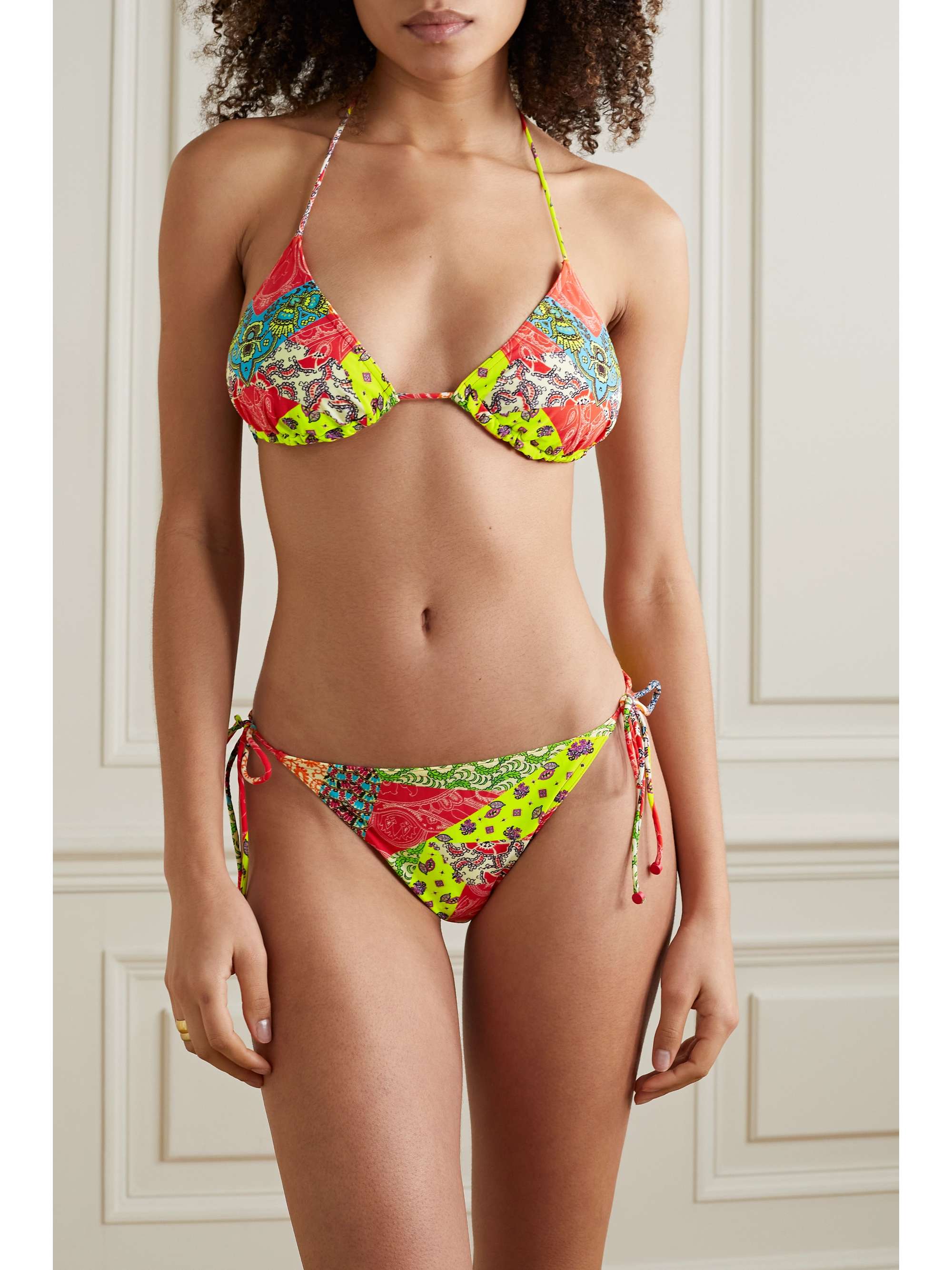 ETRO Dreams printed triangle bikini