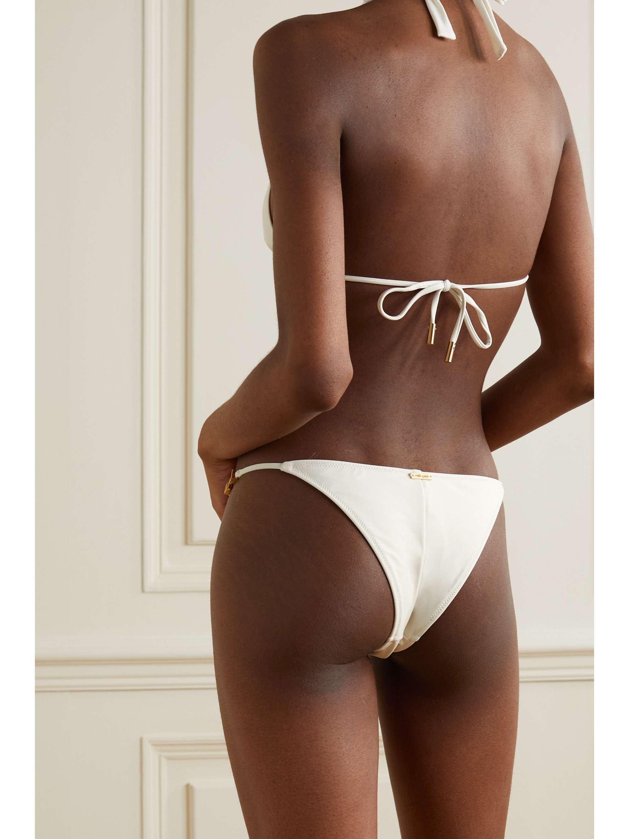 CULT GAIA Amberae embellished recycled bikini briefs