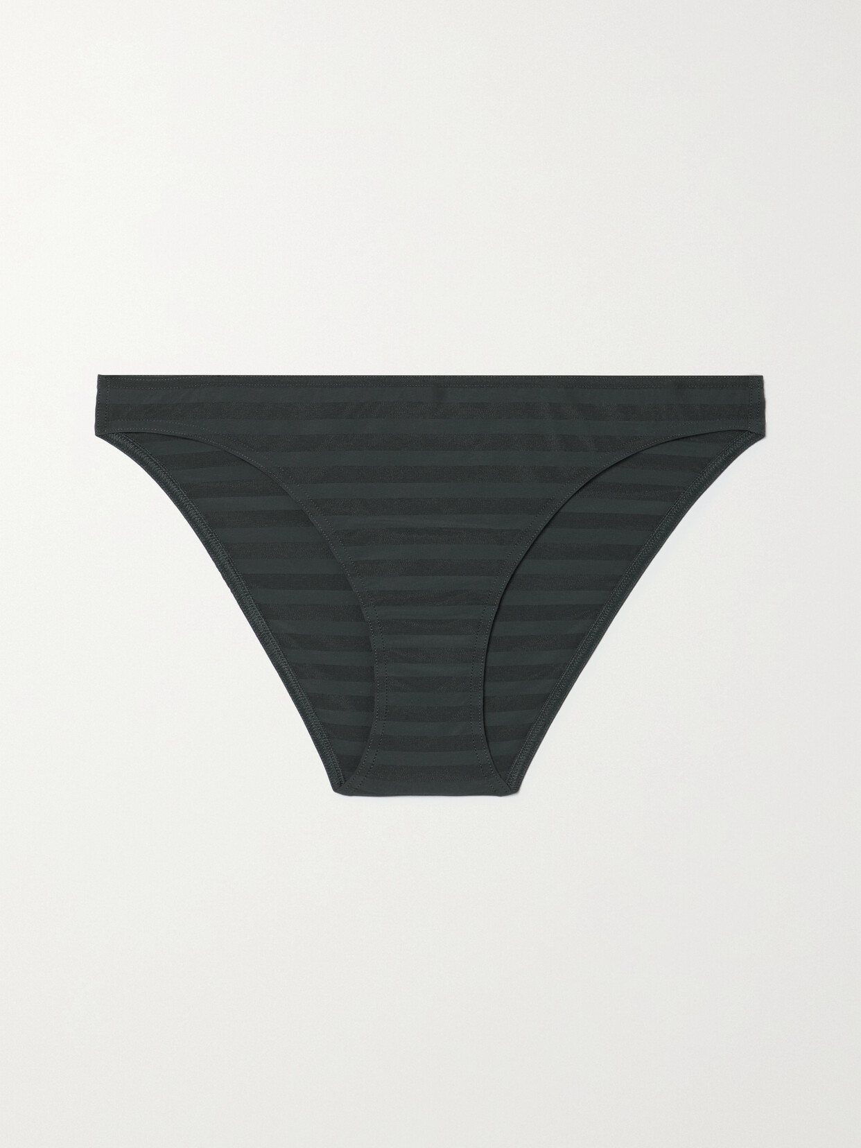 Eres - Backgammon Hasard Striped Bikini Briefs - Black