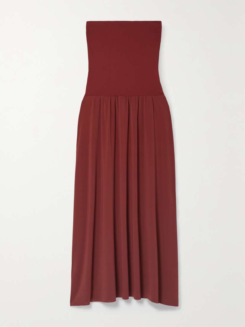 Eres Oda Strapless Stretch-jersey Maxi Dress