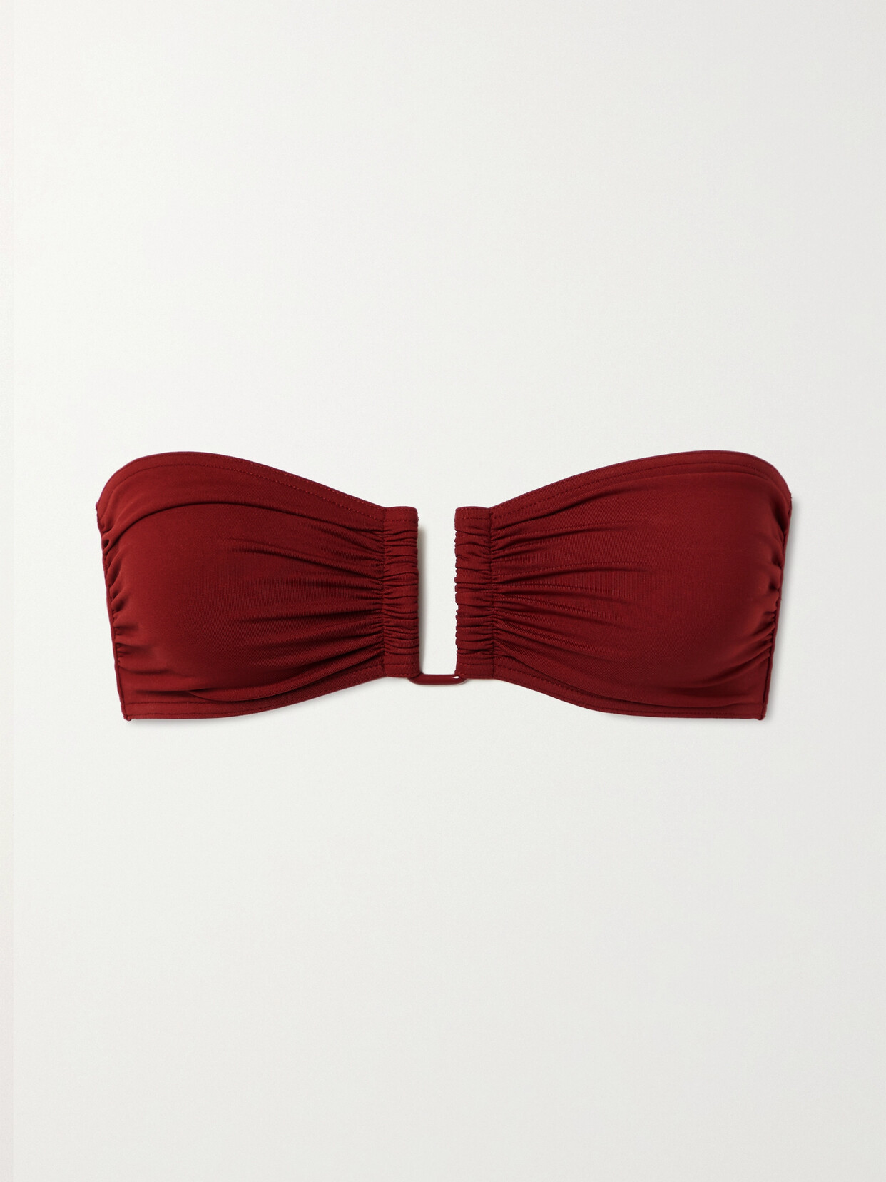 Eres Les Essentiels Show Bandeau Bikini Top - Burgundy