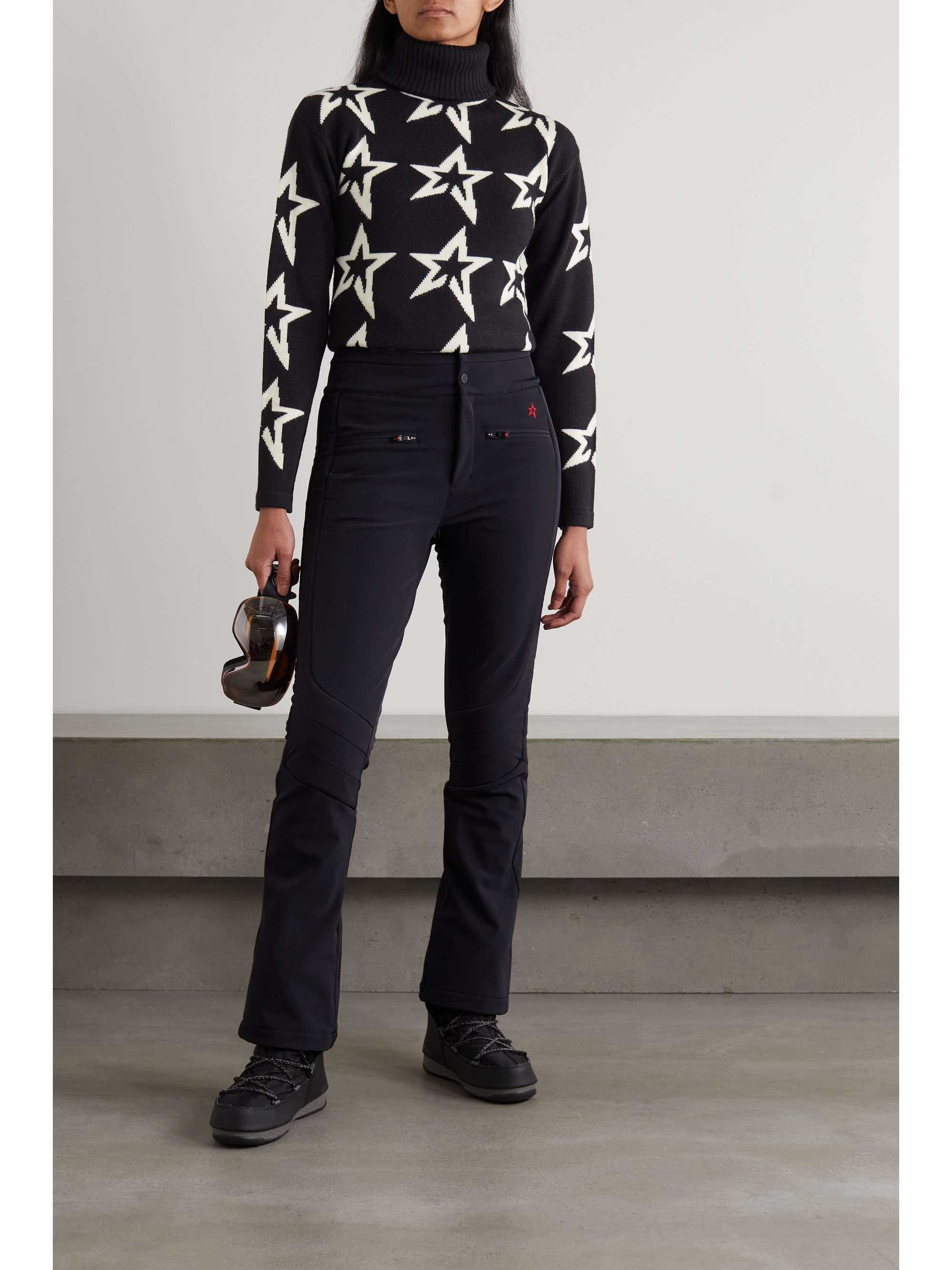 PERFECT MOMENT Star Dust intarsia merino wool turtleneck sweater