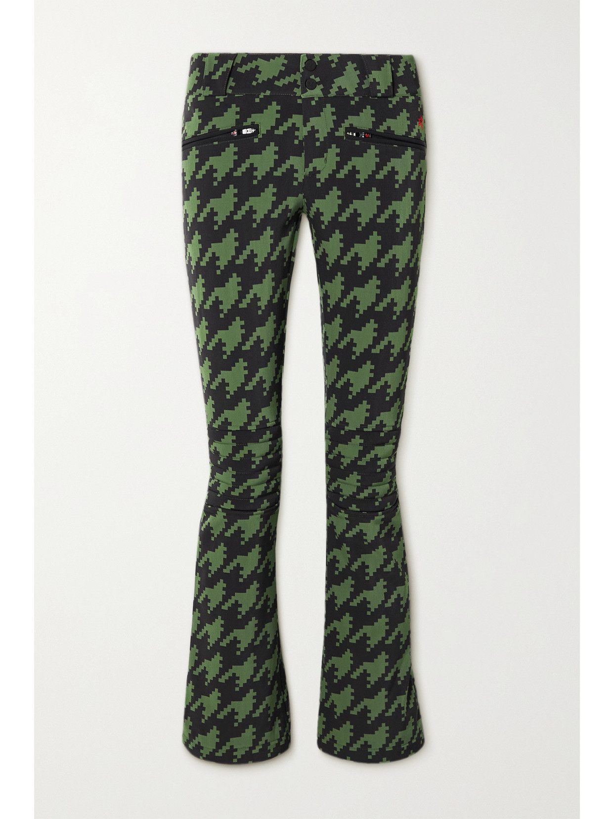 PERFECT MOMENT AURORA PADDED HOUNDSTOOTH FLARED SKI trousers