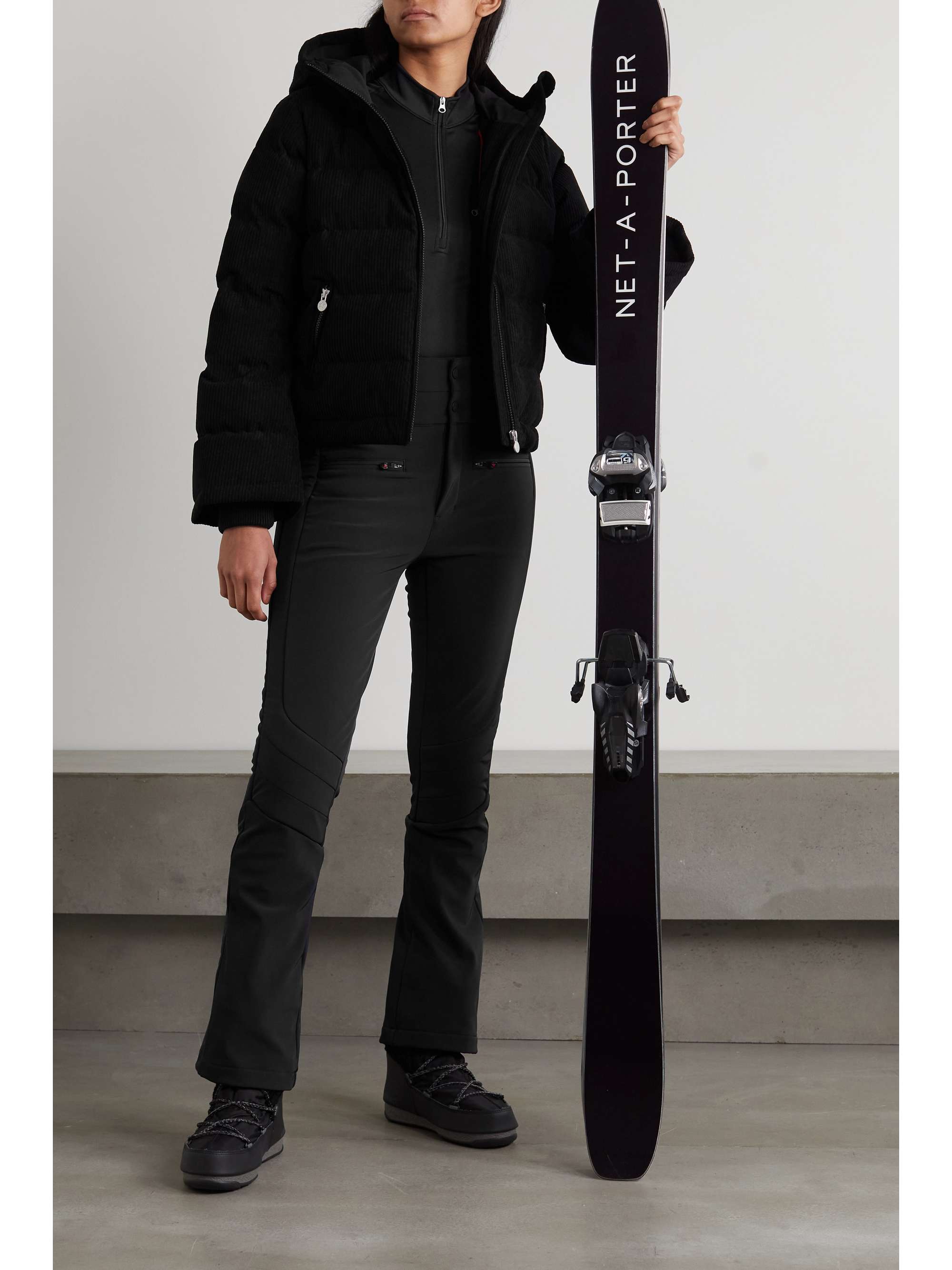 Aurora high-rise flared ski pants