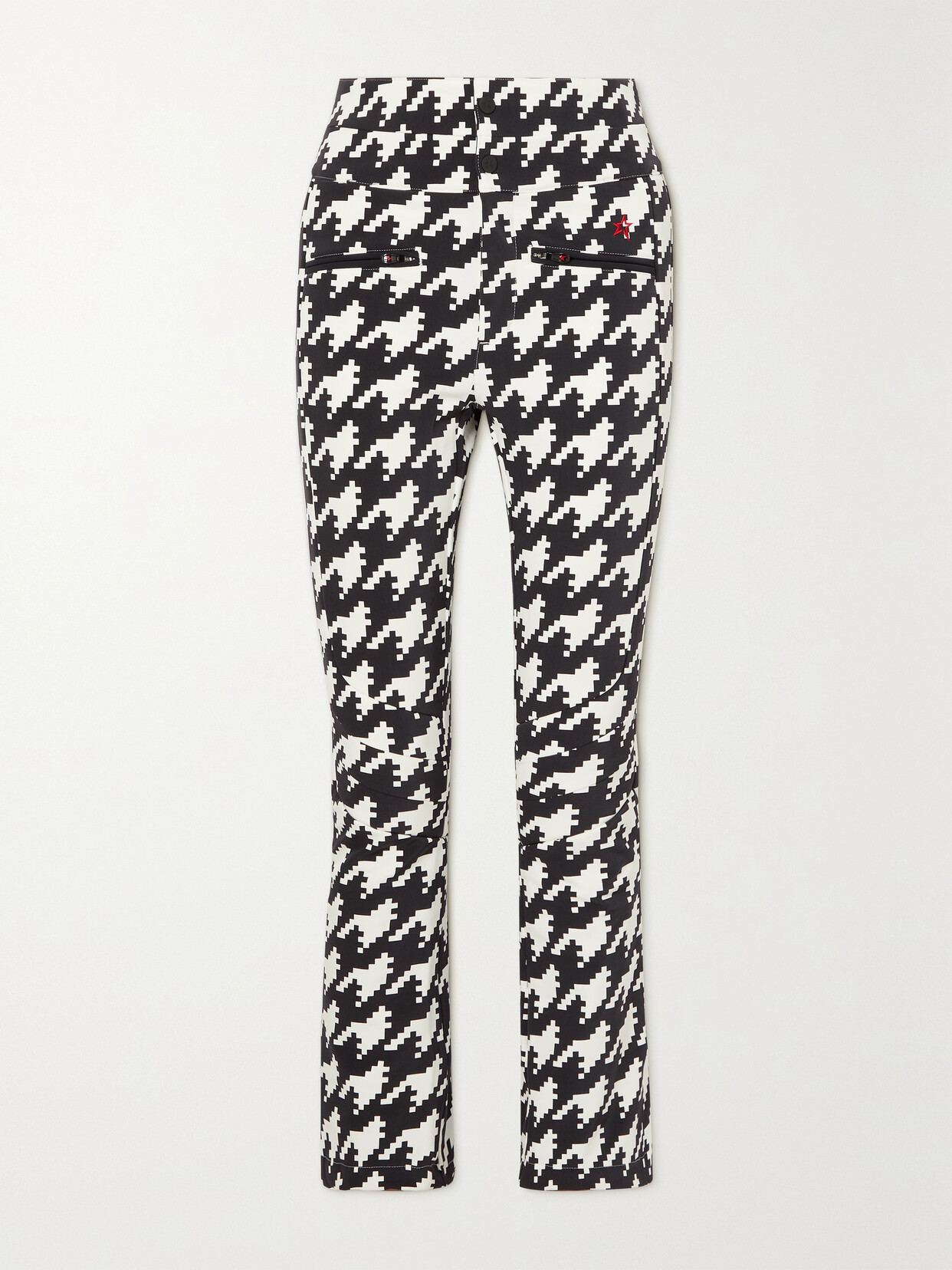 Perfect Moment - Aurora Houndstooth Flared Ski Pants - Black