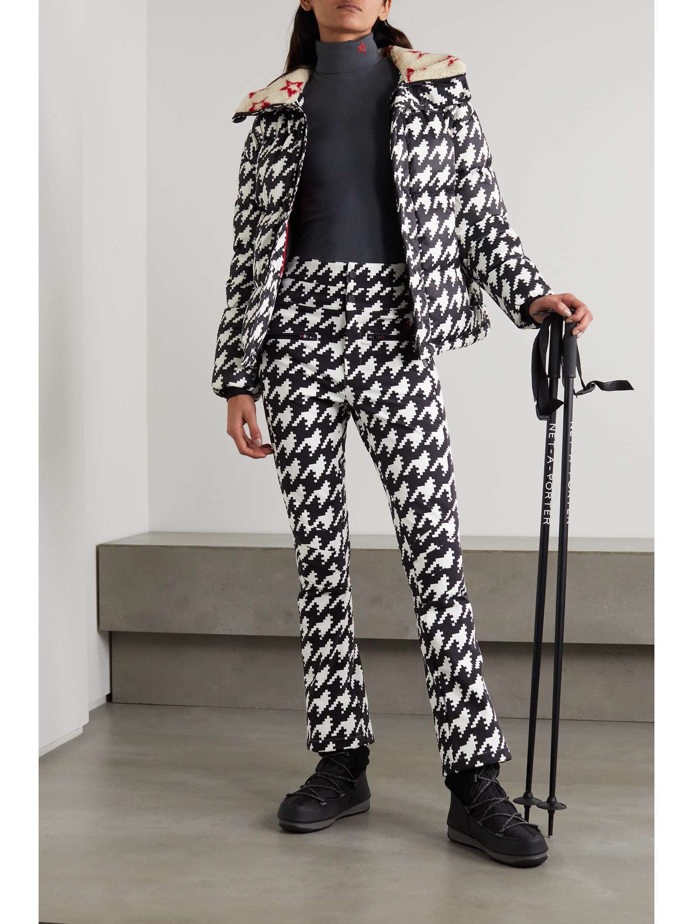 perfect moment houndstooth ski pants